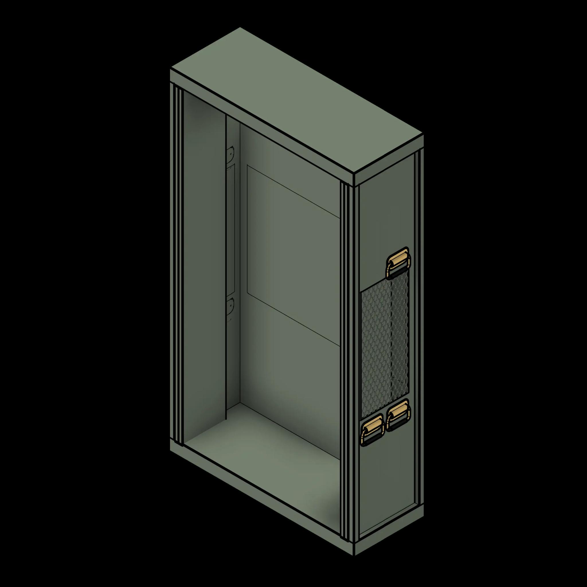 SSG Locker Weapon Universal PCS 42x18x76 Open