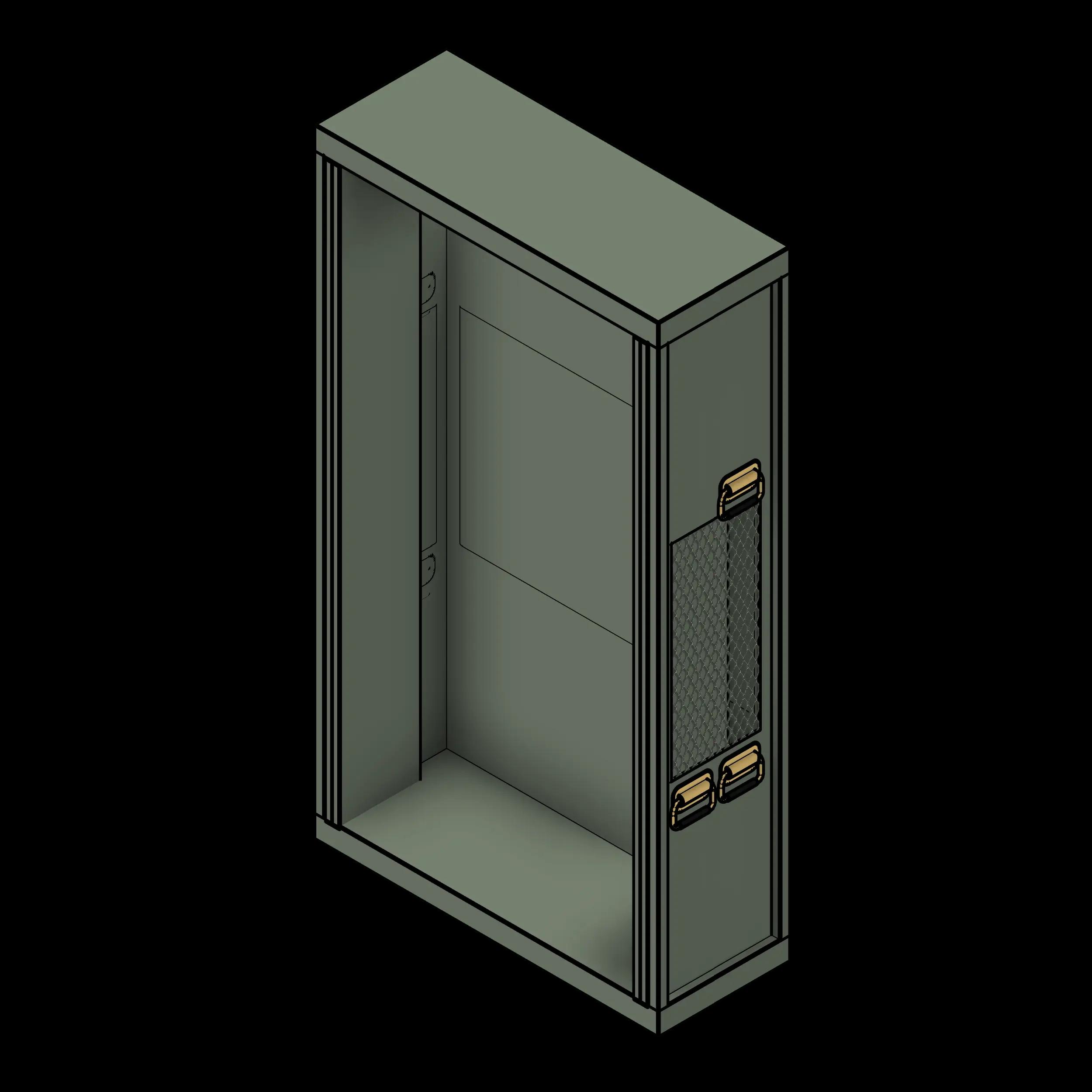 SSG Locker Weapon Universal PCS 42x18x76 Open