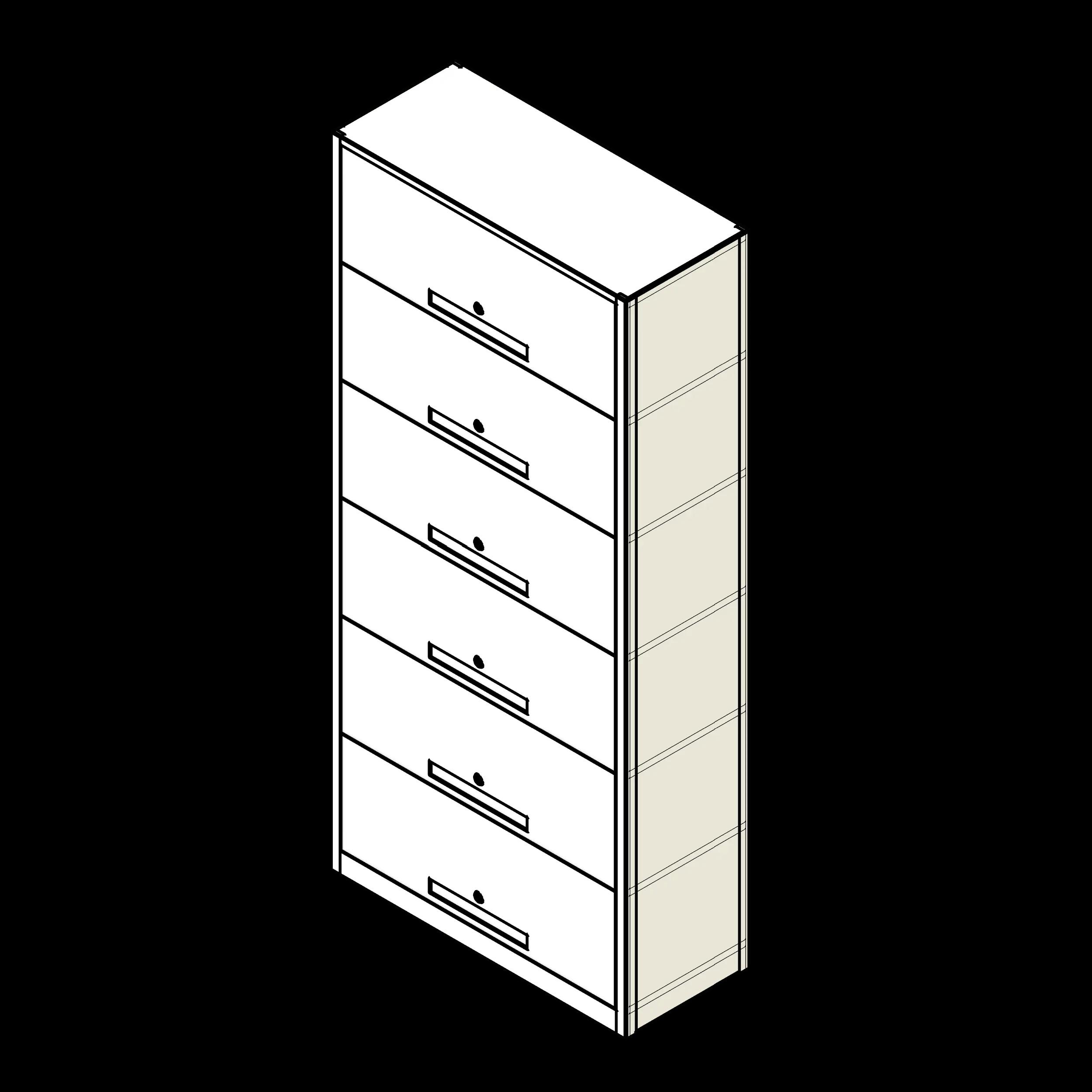 SSG File 4Post Flip Up PCS 6 Tier Closed