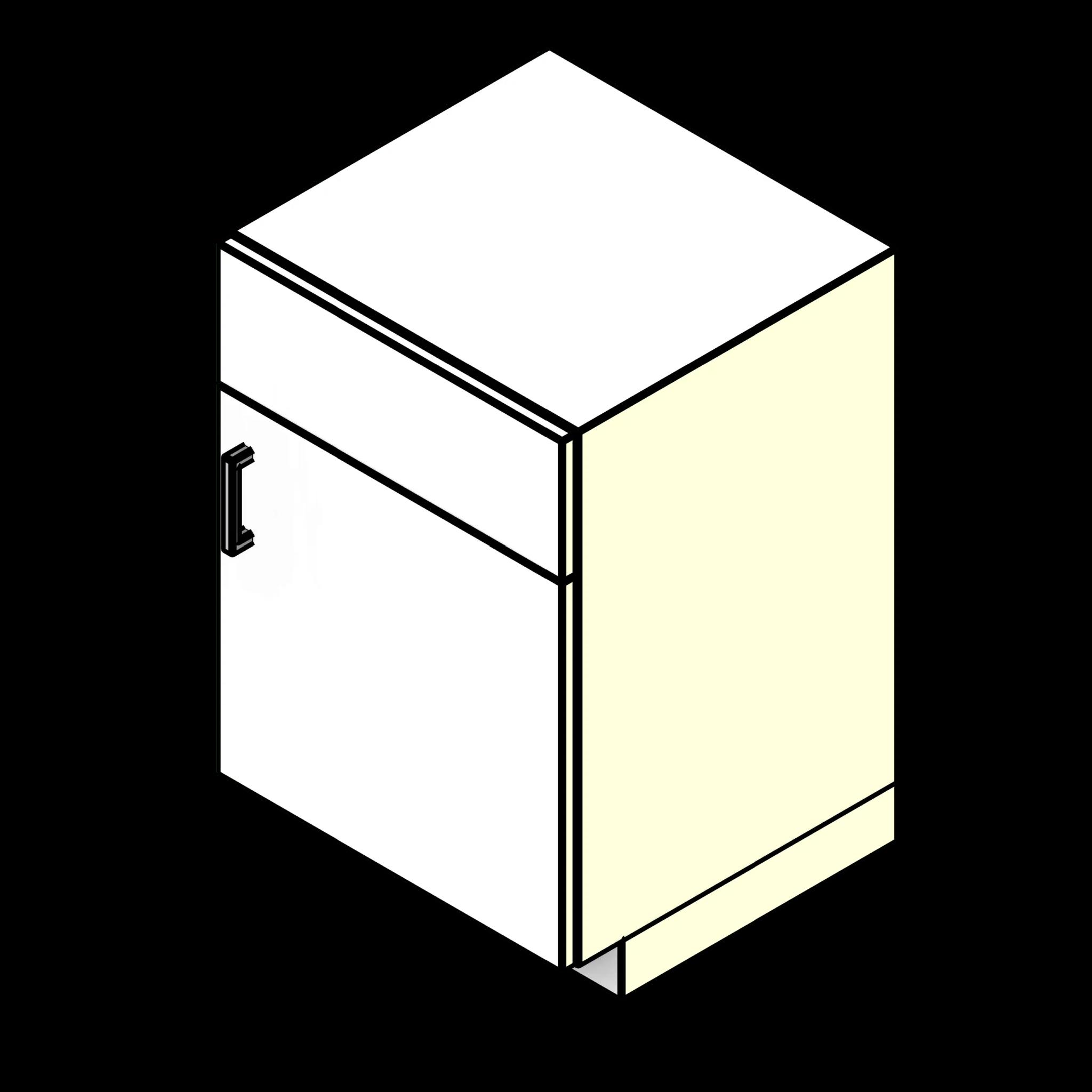  SSG Cabinet Lab Base Fume Hood PCS Right Hinge 1 Door Overlay