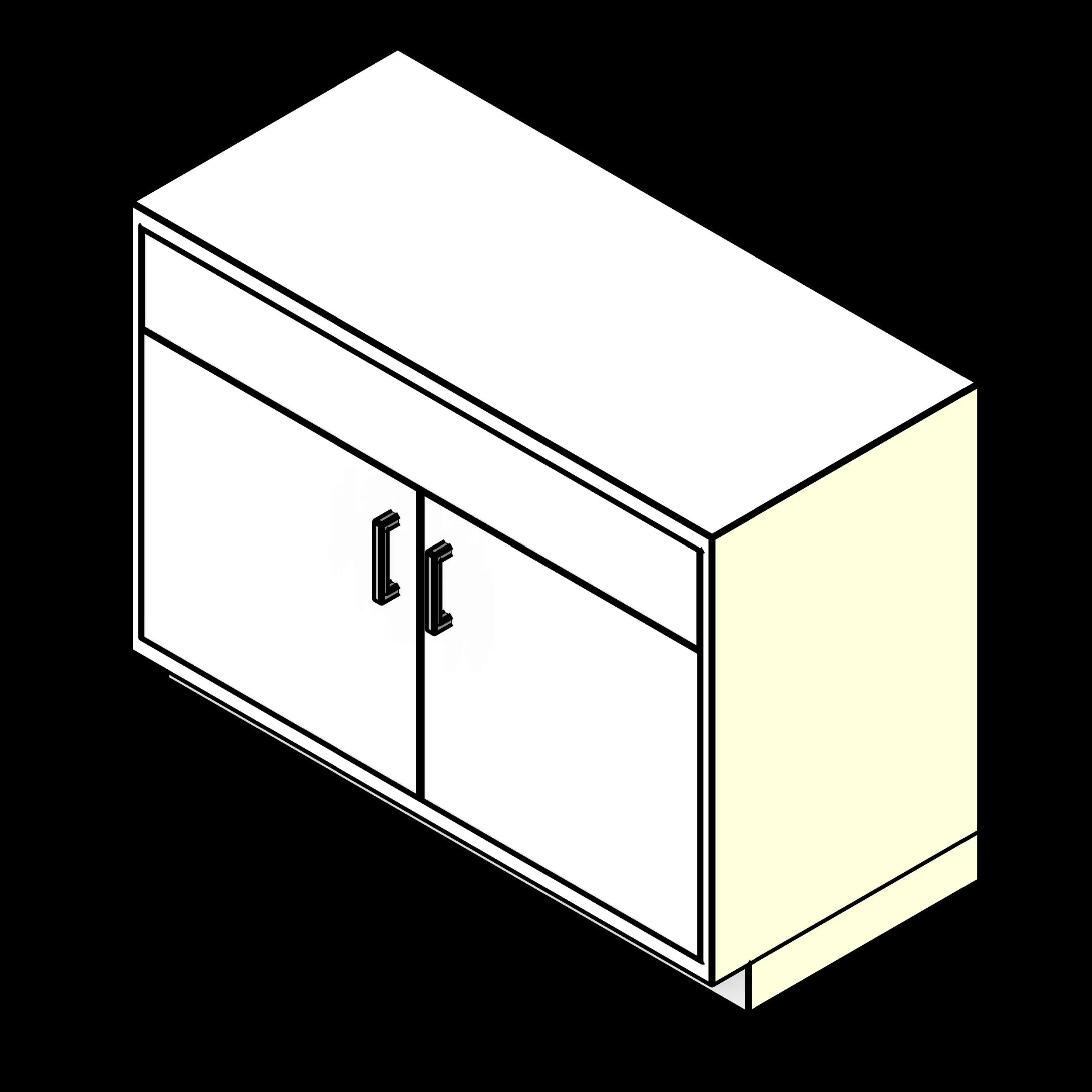  SSG Cabinet Lab Base Fume Hood PCS 2 Door Inset