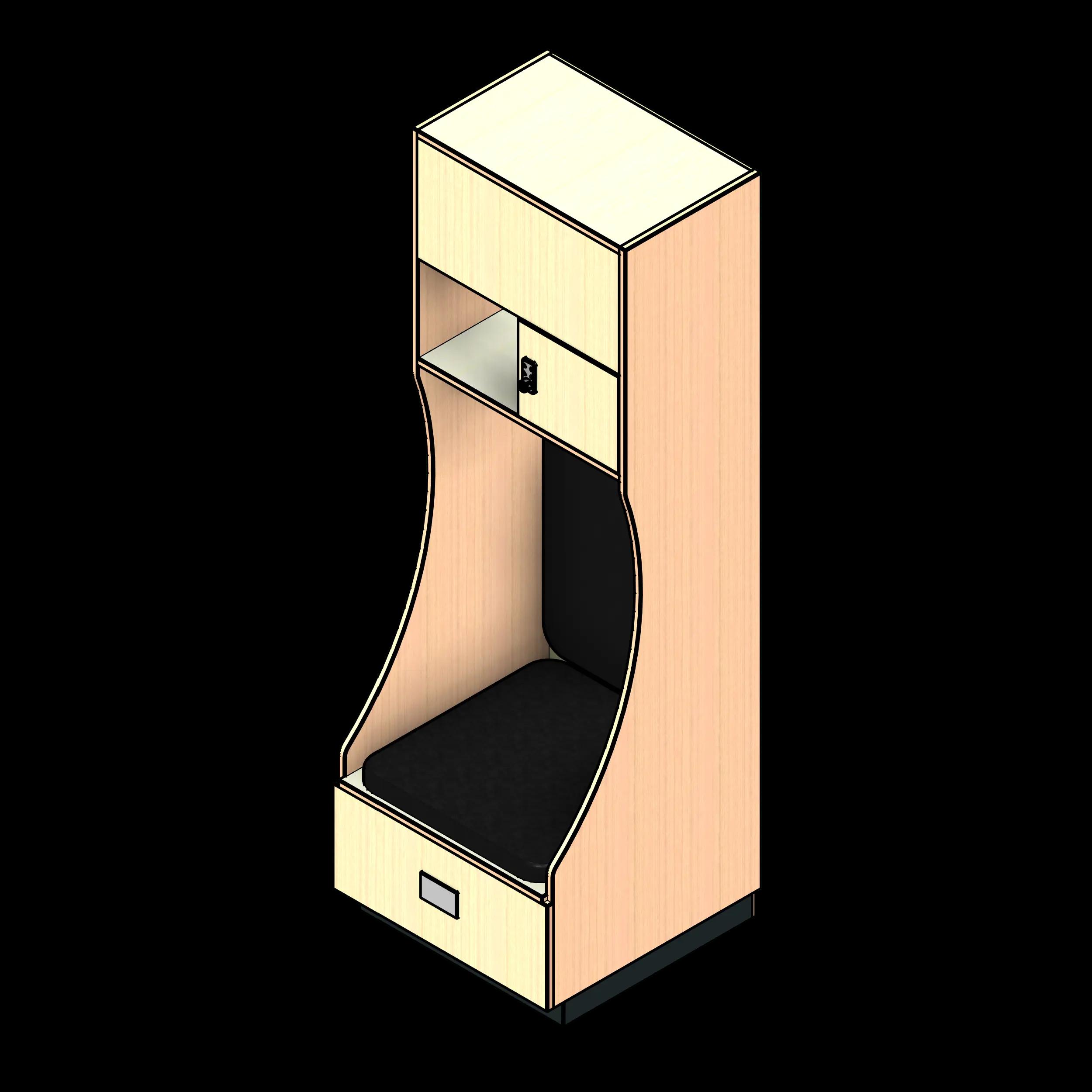 SSG Locker Athletic National LAM Seat Locking Cabinets