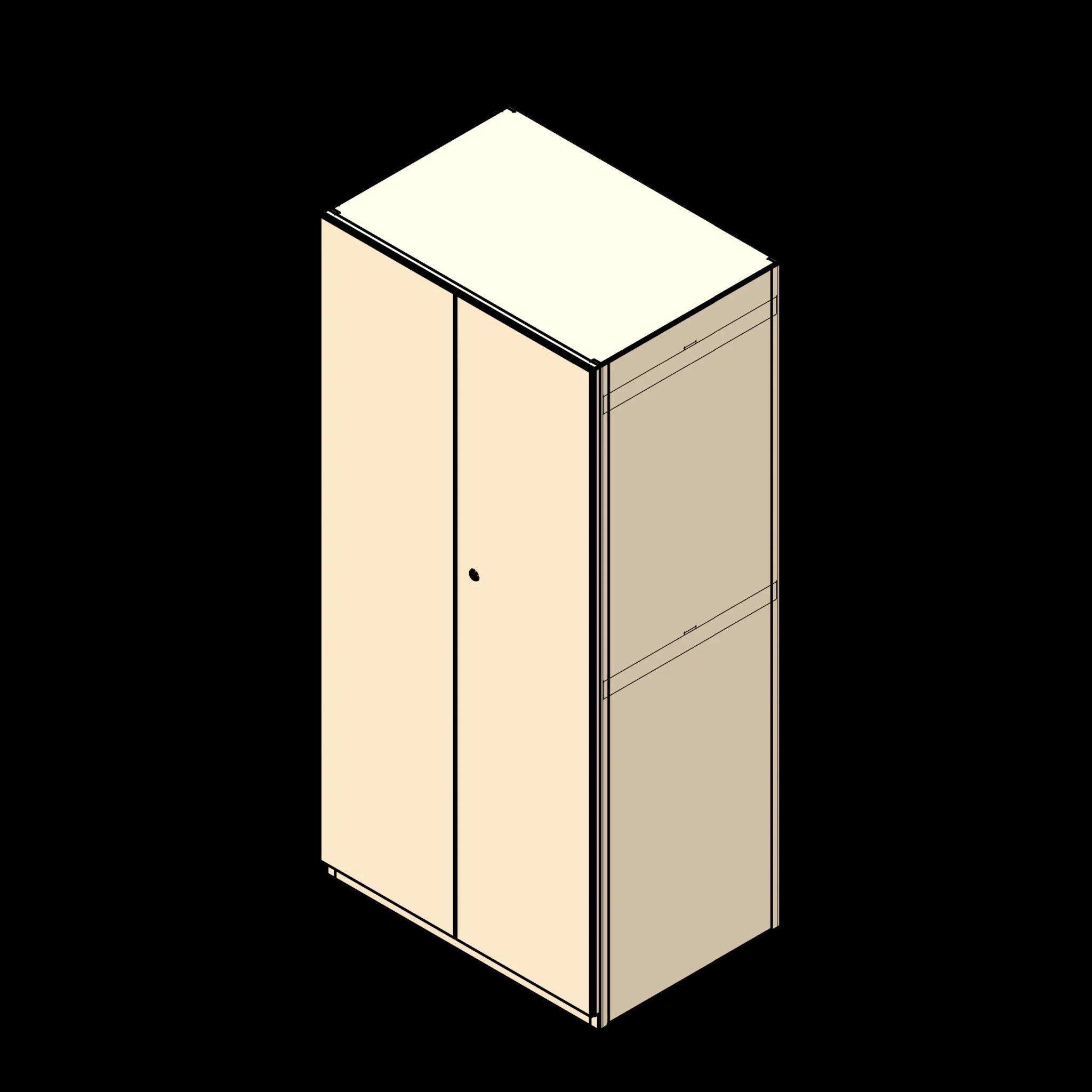 SSG Shelving Garment PCS 36x24x76 with Doors