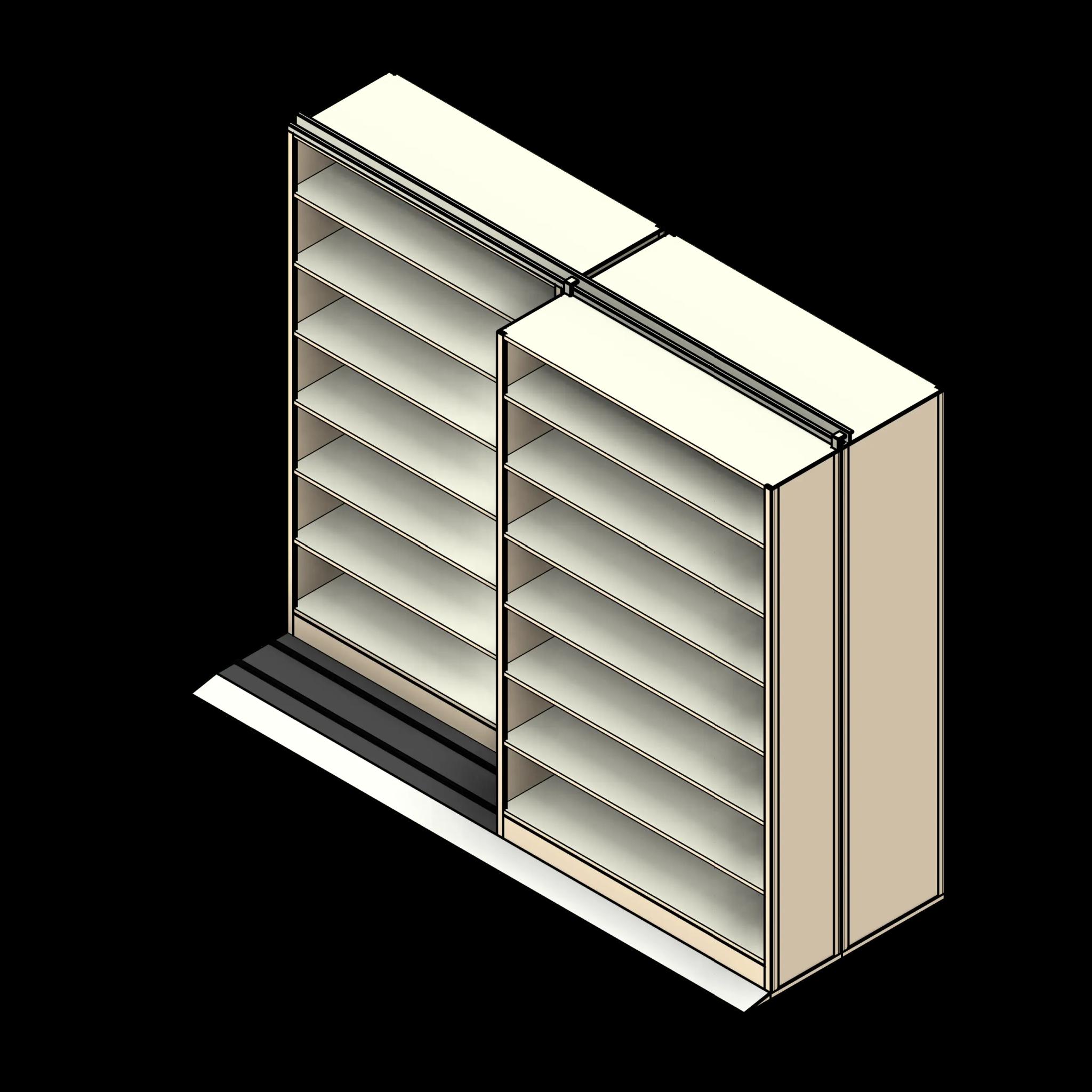  SSG Shelving Sliding Mobile PCS 3 Units 48x12x76