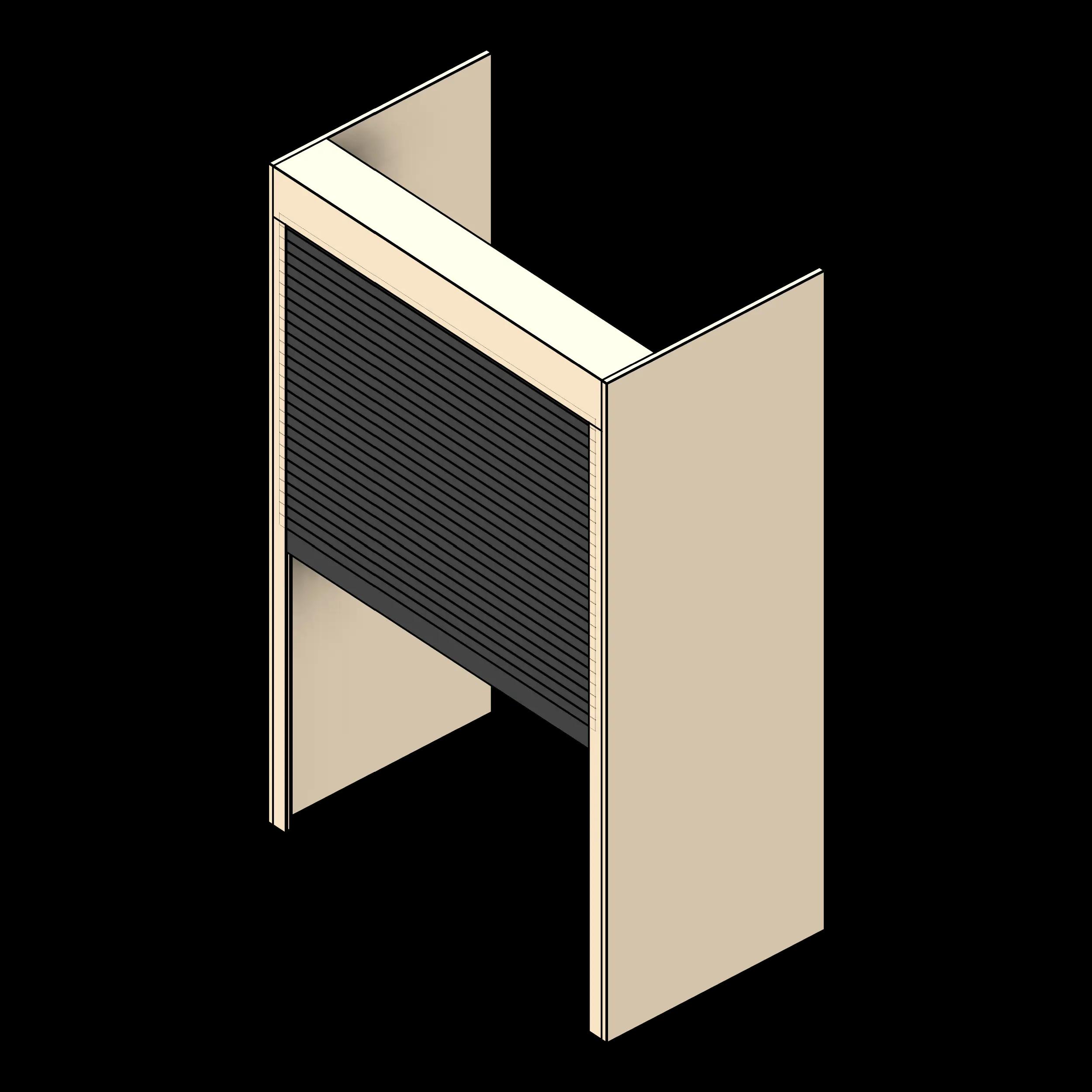 SSG Shutter Roll Down Top Mount PCS with Panels