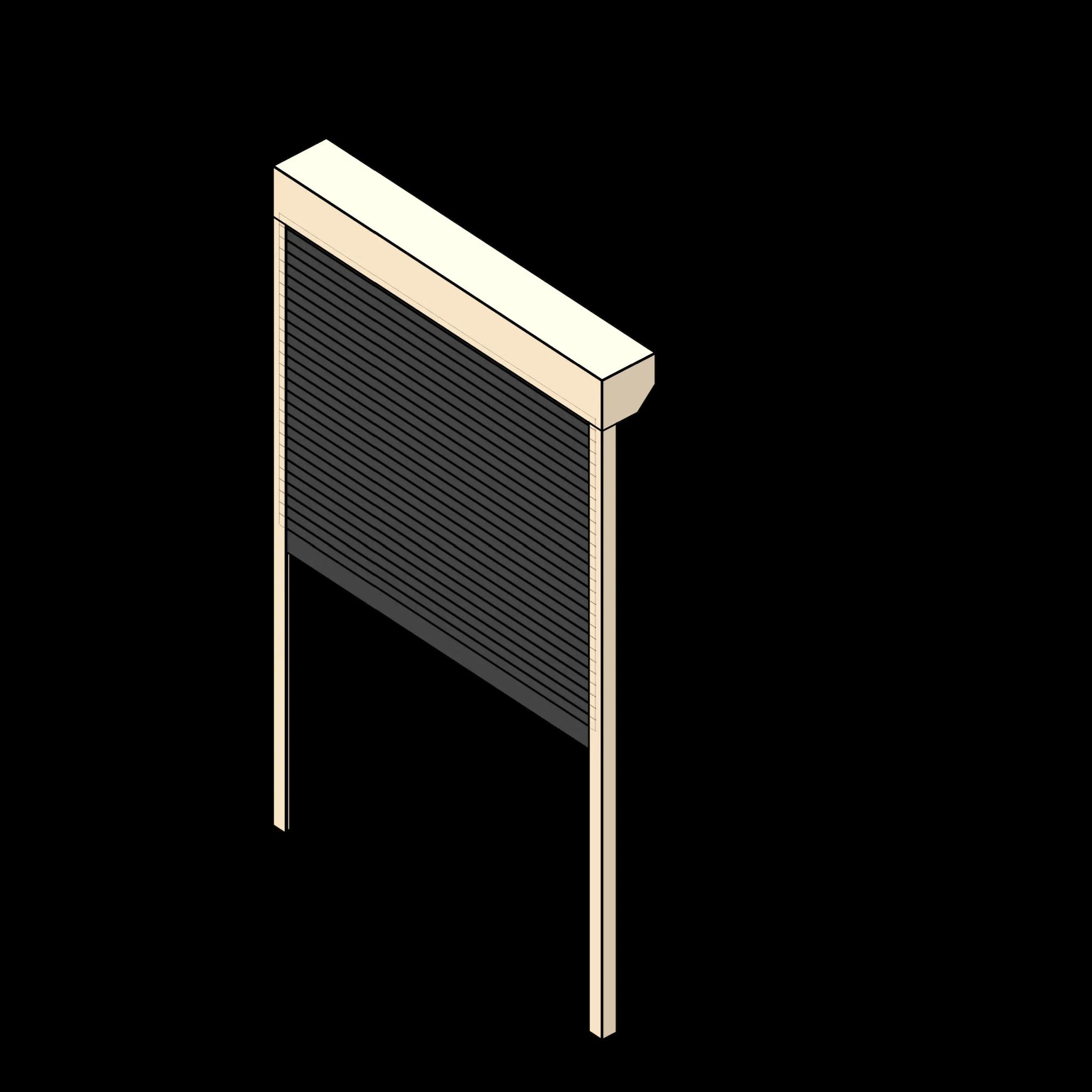 SSG Shutter Roll Down Top Mount PCS No Panels