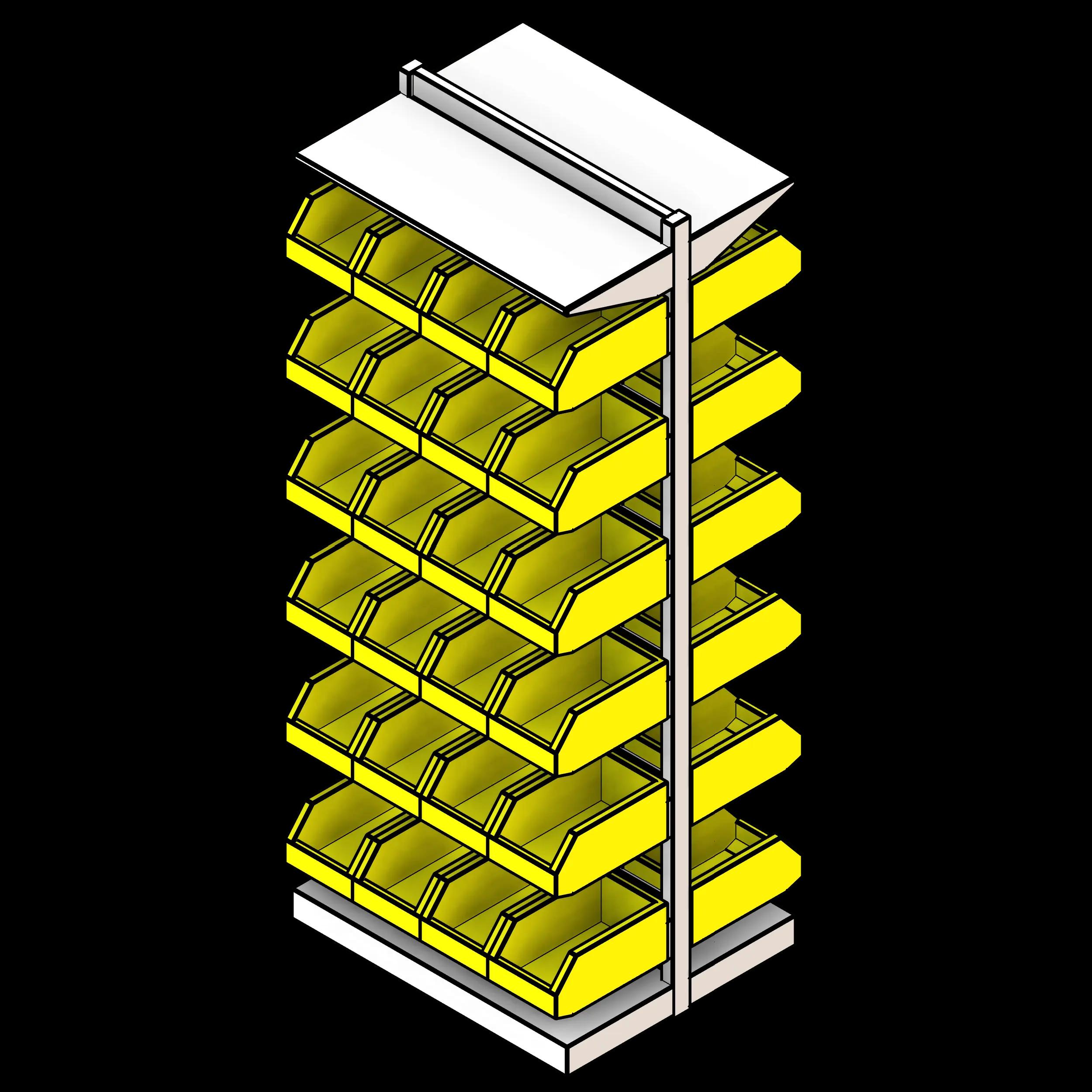 SSG Shelving Cantilever Bin PCS 33x28x84 Double Sided Bins