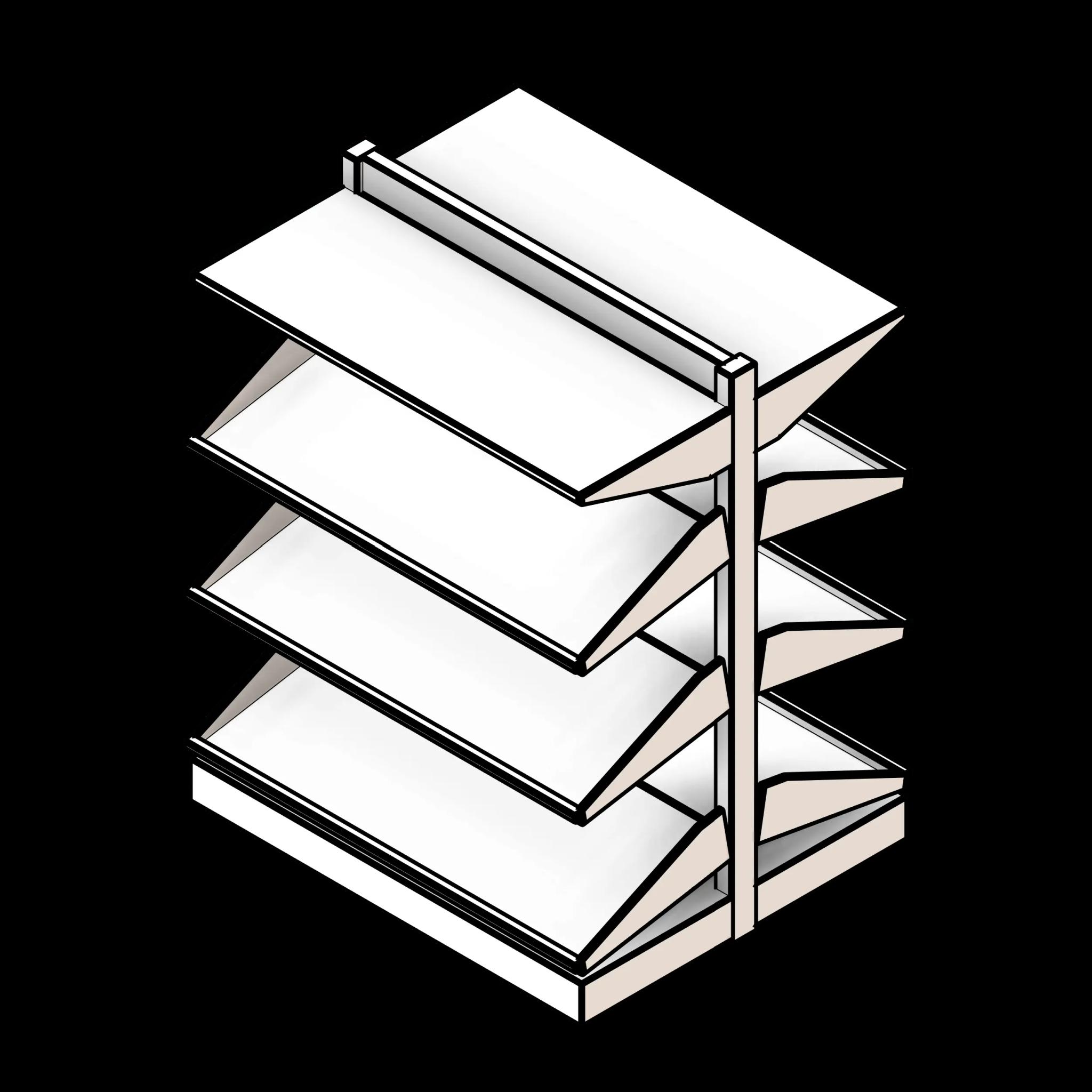 SSG Shelving Cantilever Bin PCS 33x15x42 Double Sided Shelves