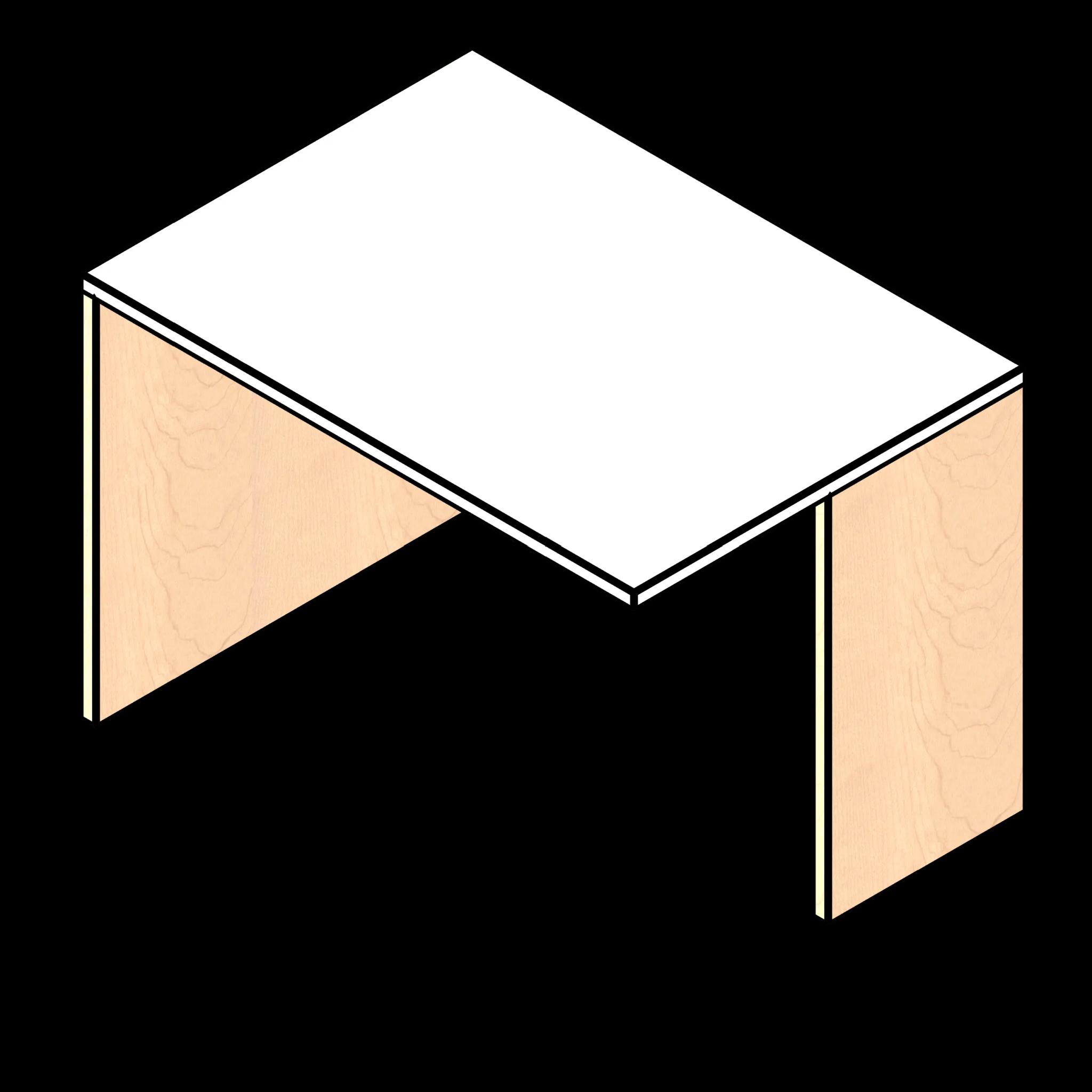  SSG Executive Console Desk LAM Right Half Leg