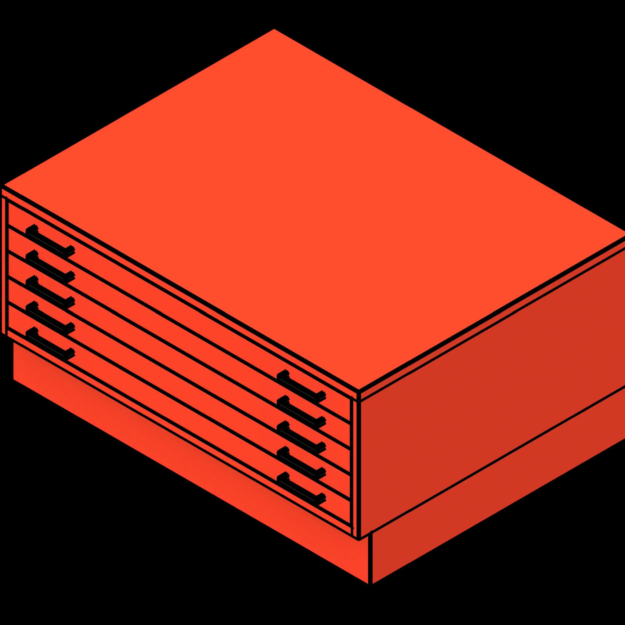 SSG Drawer Flat File PCS ARCH E1 with Base