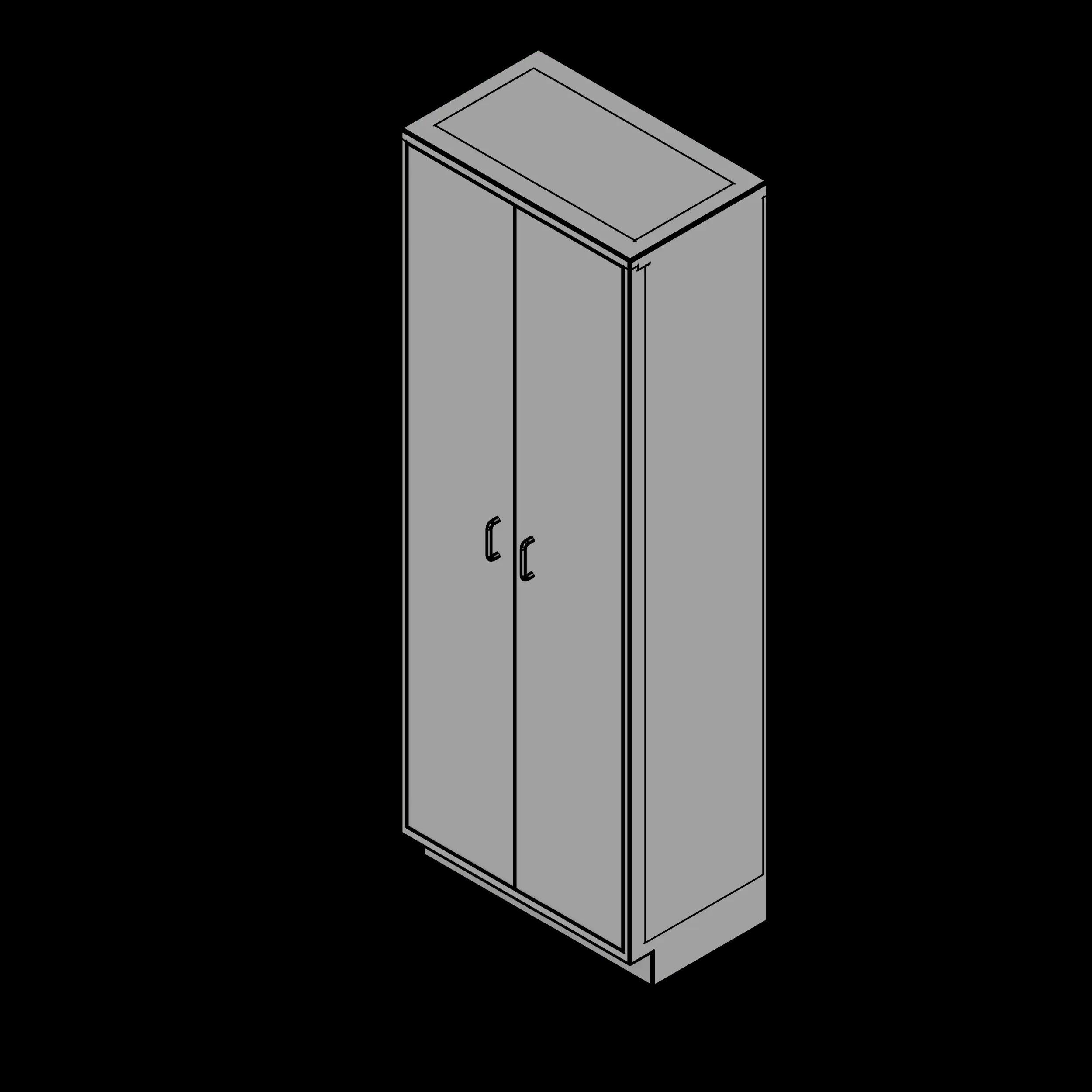  SSG Cabinet Storage 2 Door SST Solid Doors