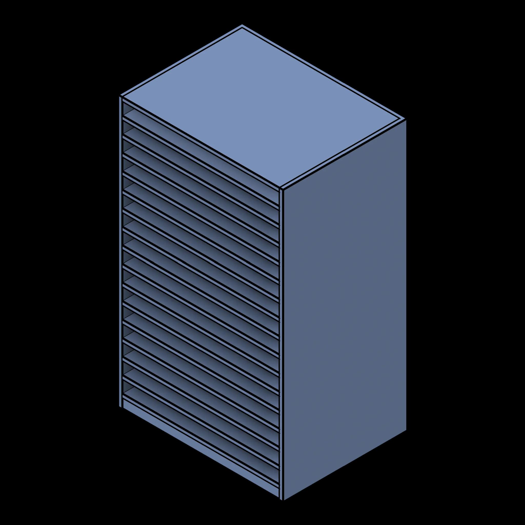 SSG Shelves Blueprint Flat File PCS 48x36x78