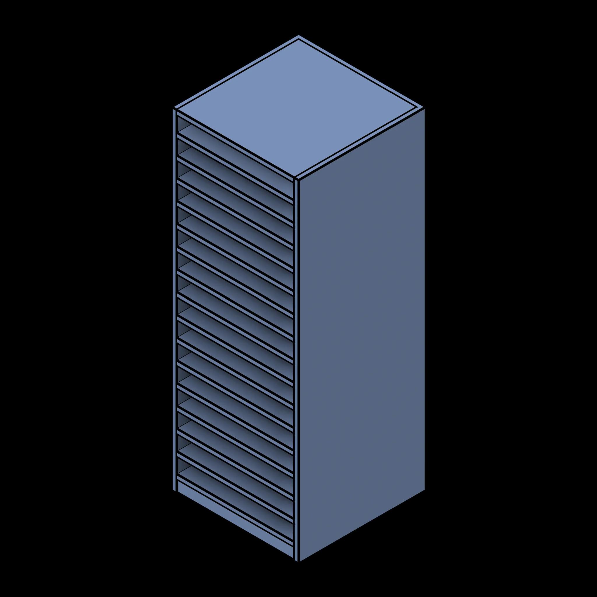 SSG Shelves Blueprint Flat File PCS 30x30x78