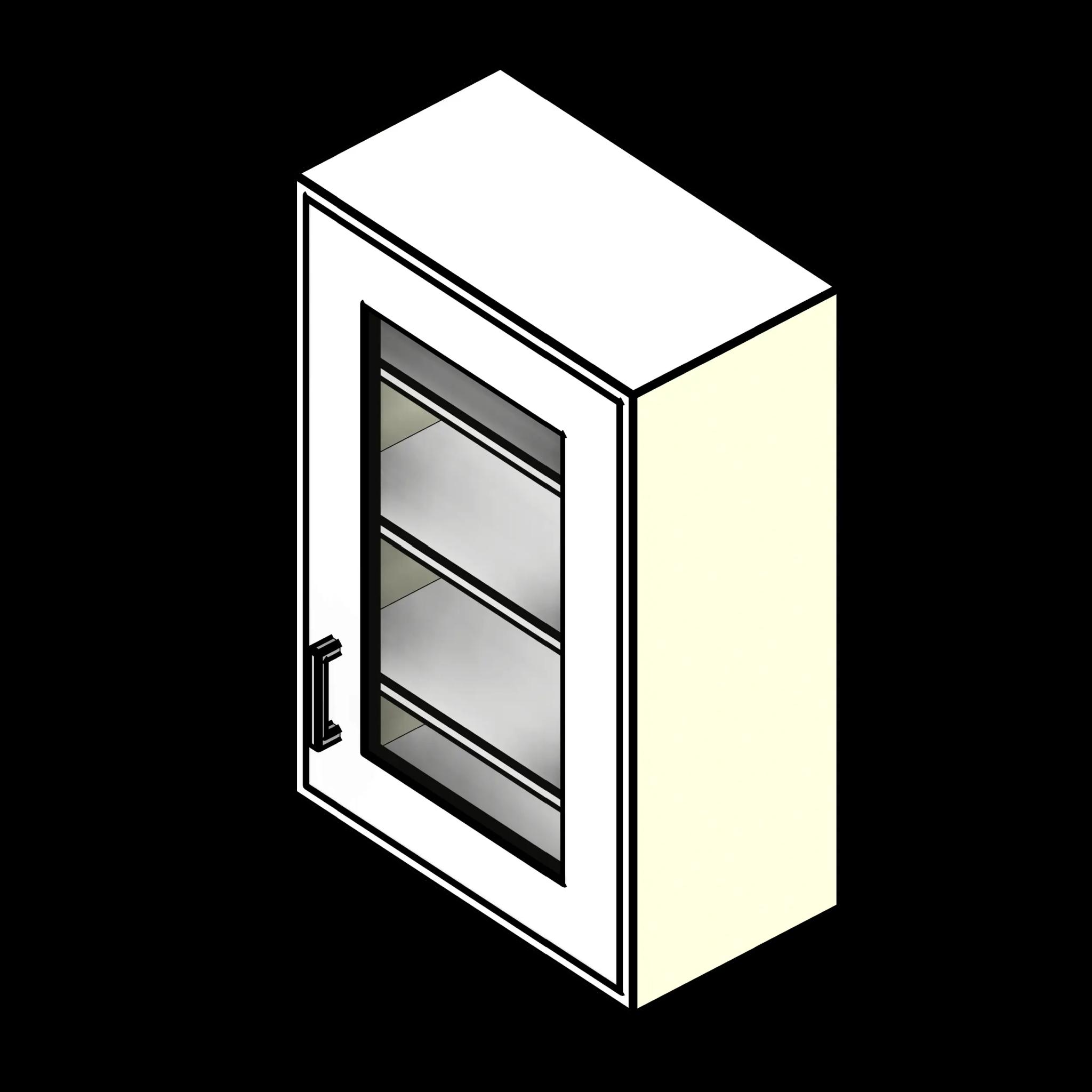 SSG Cabinet Lab Wall Cabinet PCS Glass Single Door Inset