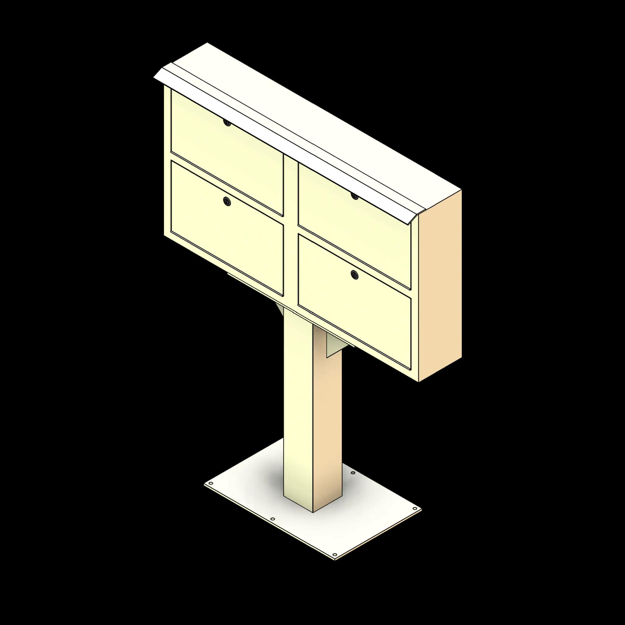 SSG Locker Outdoor Pistol Freestanding PCS 4 Pistol