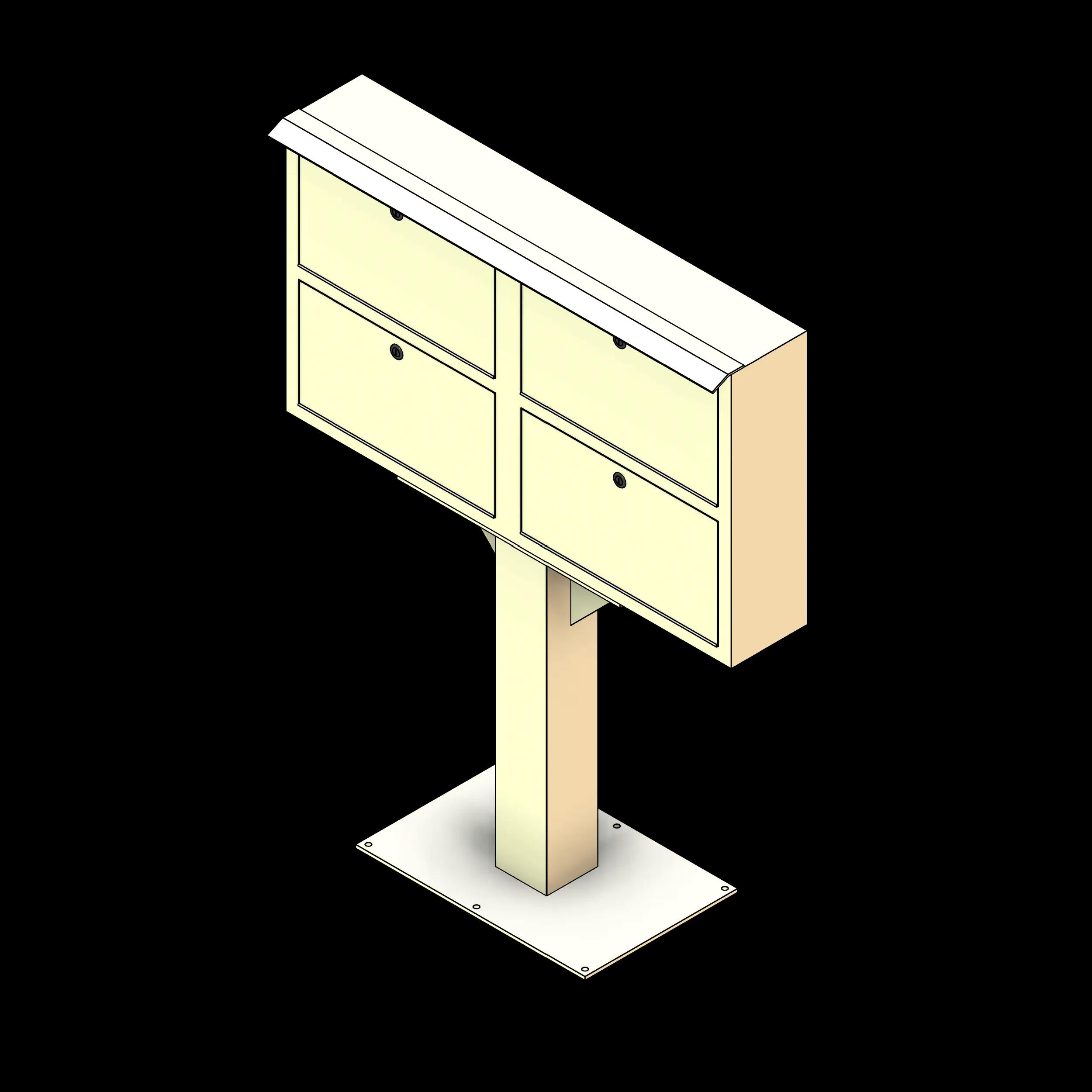SSG Locker Outdoor Pistol Freestanding PCS 4 Pistol