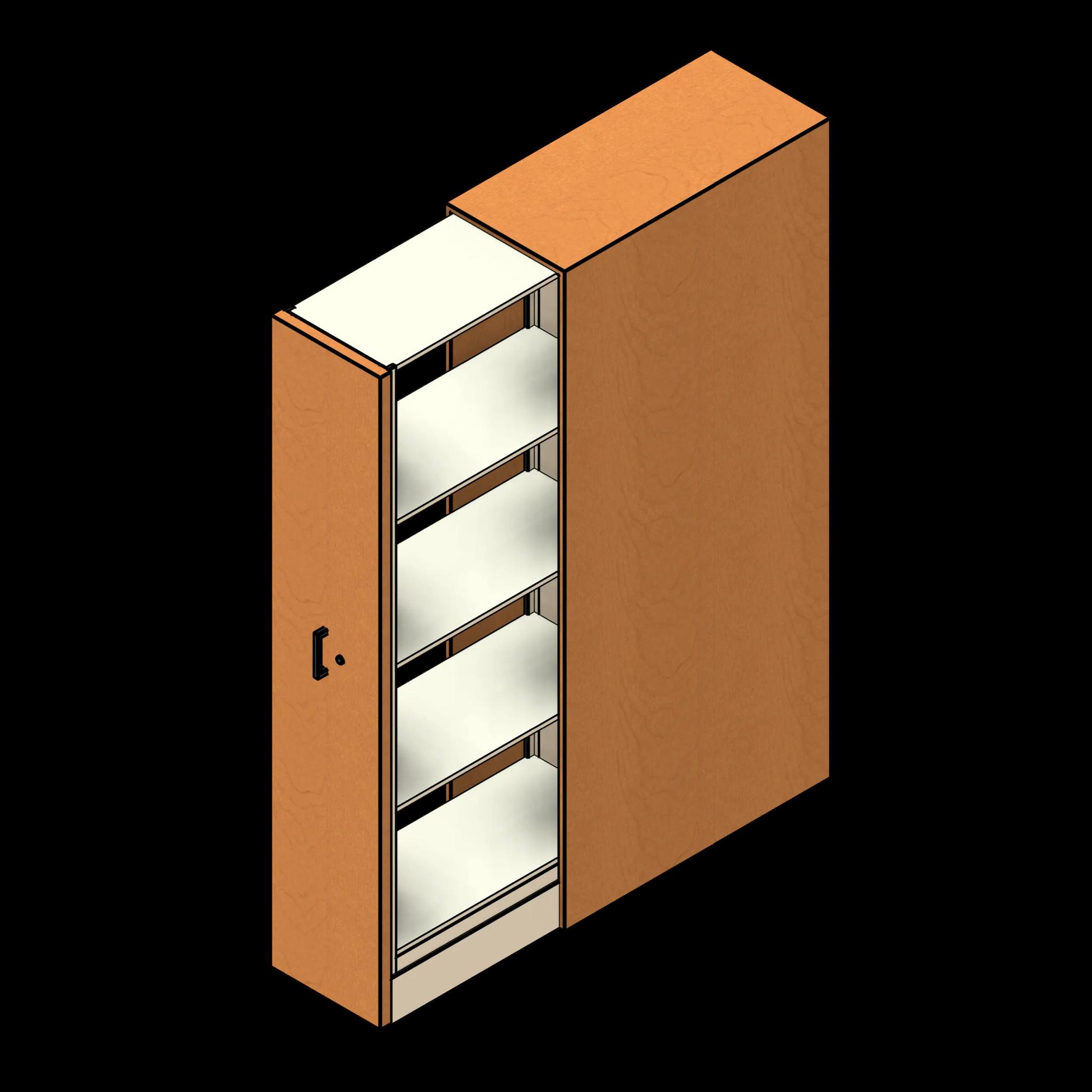 SSG 4 Post Shelving Pull Out PCS 1 Unit End Panels Open