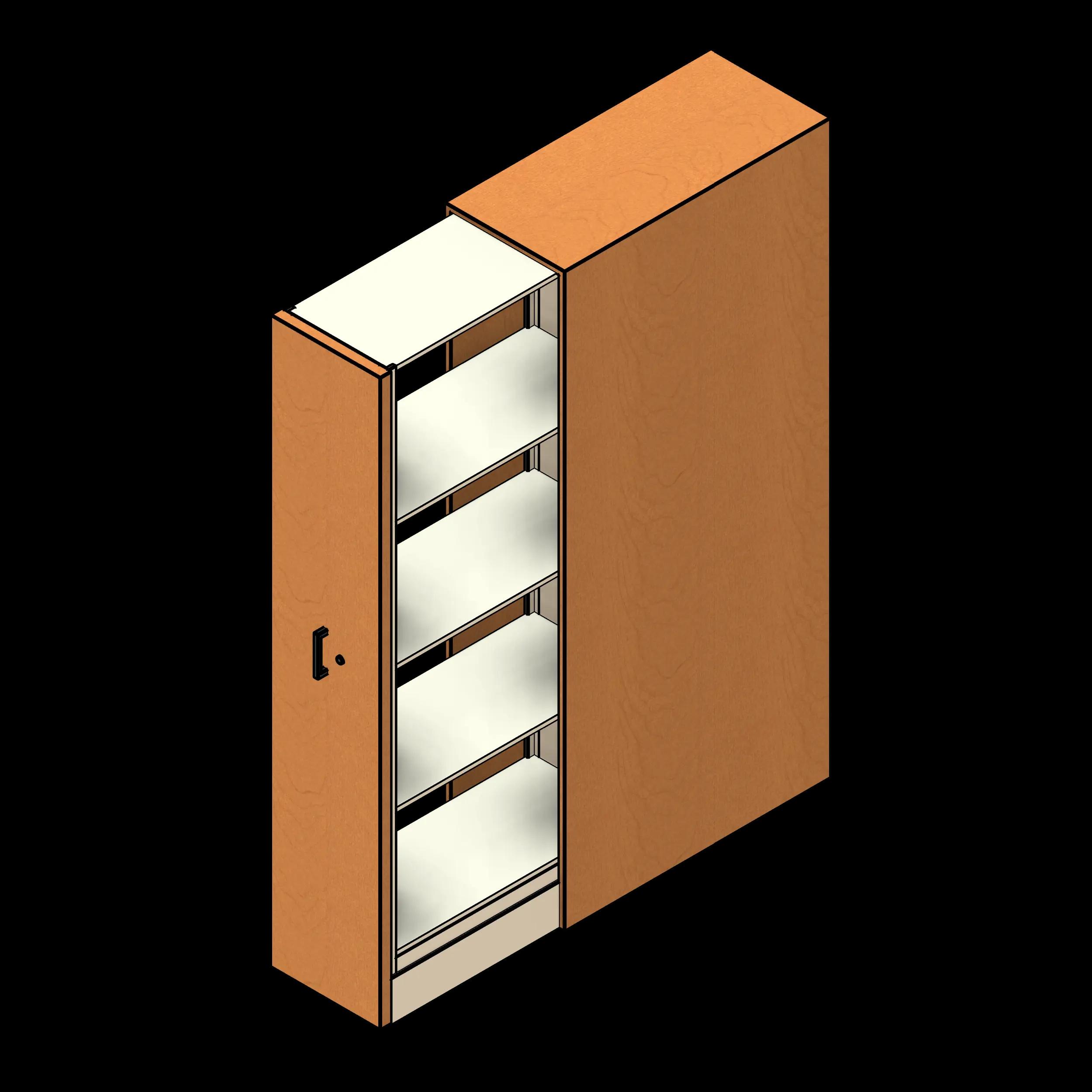 SSG 4 Post Shelving Pull Out PCS 1 Unit End Panels Open