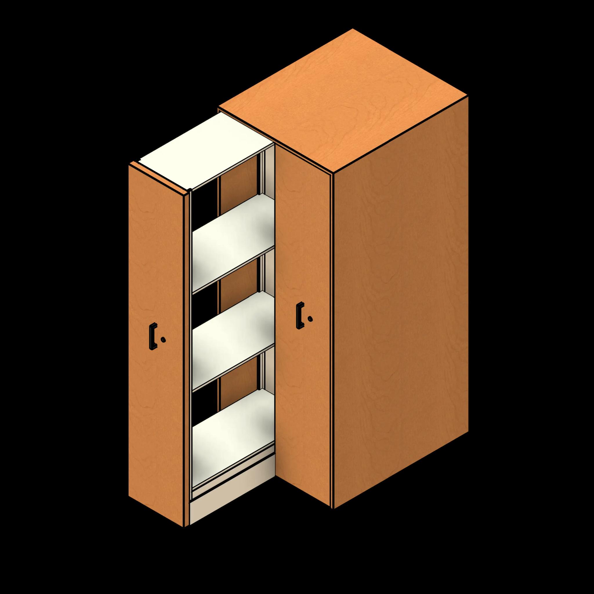 SSG 4 Post Shelving Pull Out PCS 2 Unit End Panels Open