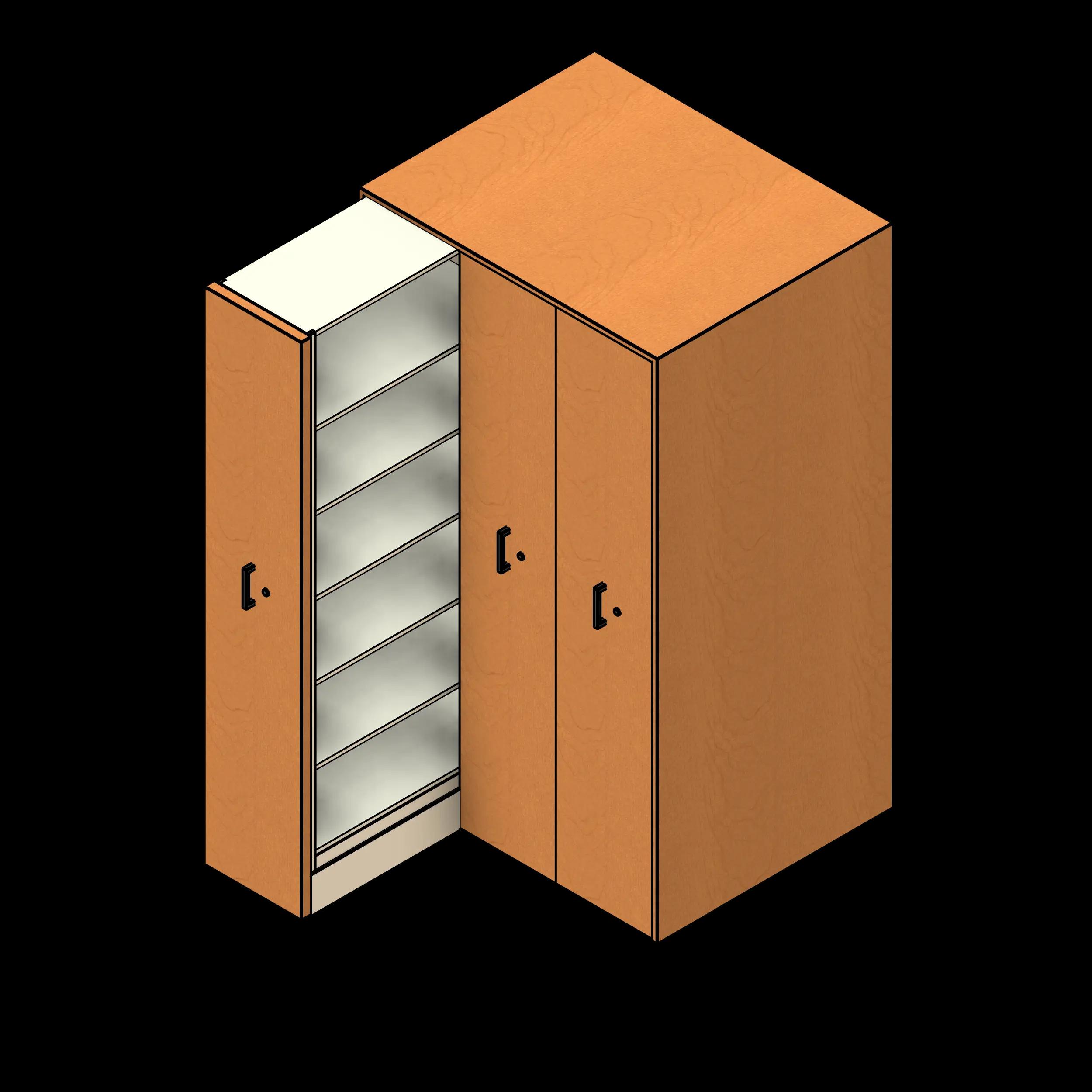 SSG 4 Post Shelving Pull Out PCS 3 Unit End Panels Open