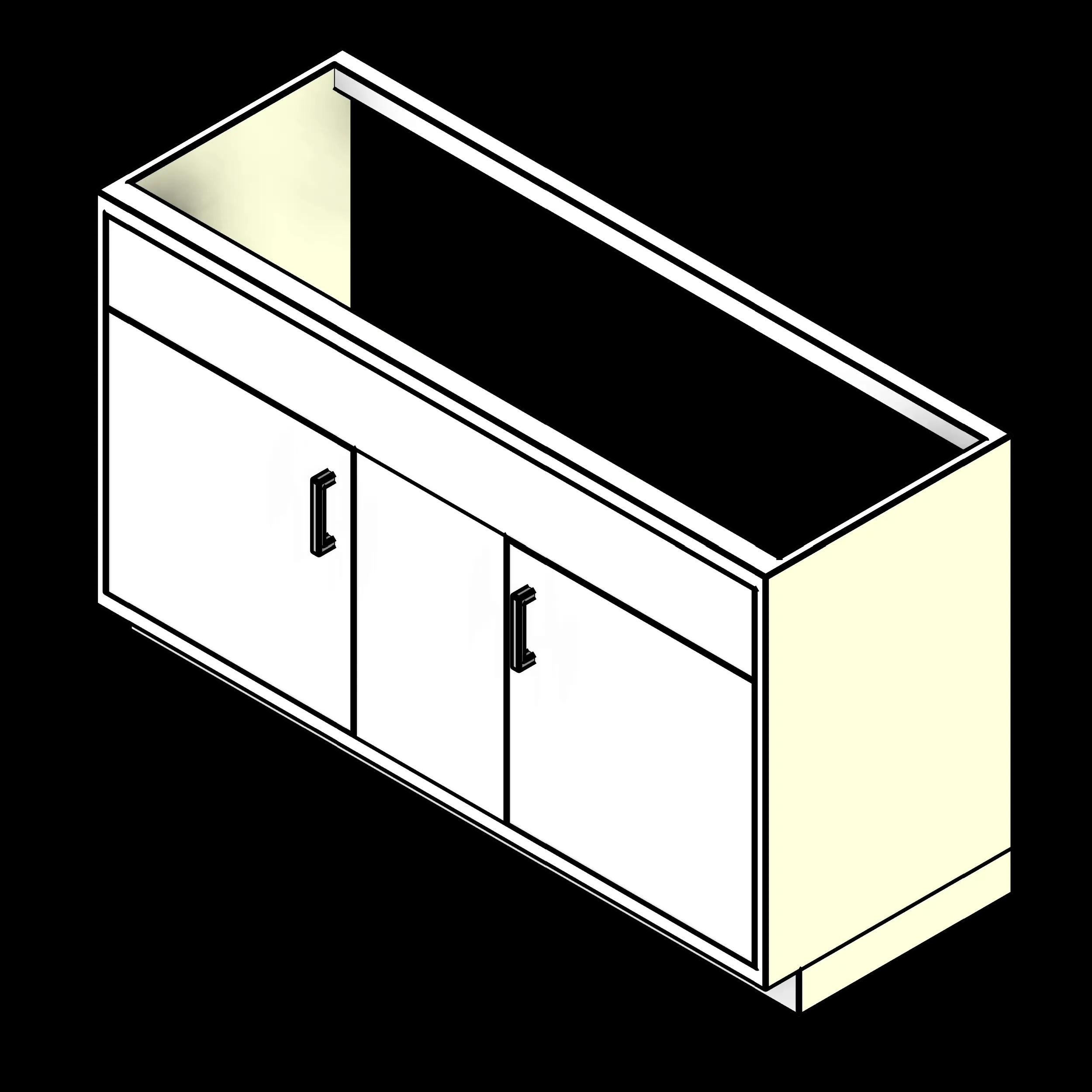  SSG Cabinet Lab Base Sink PCS Oversized 2 Door Inset