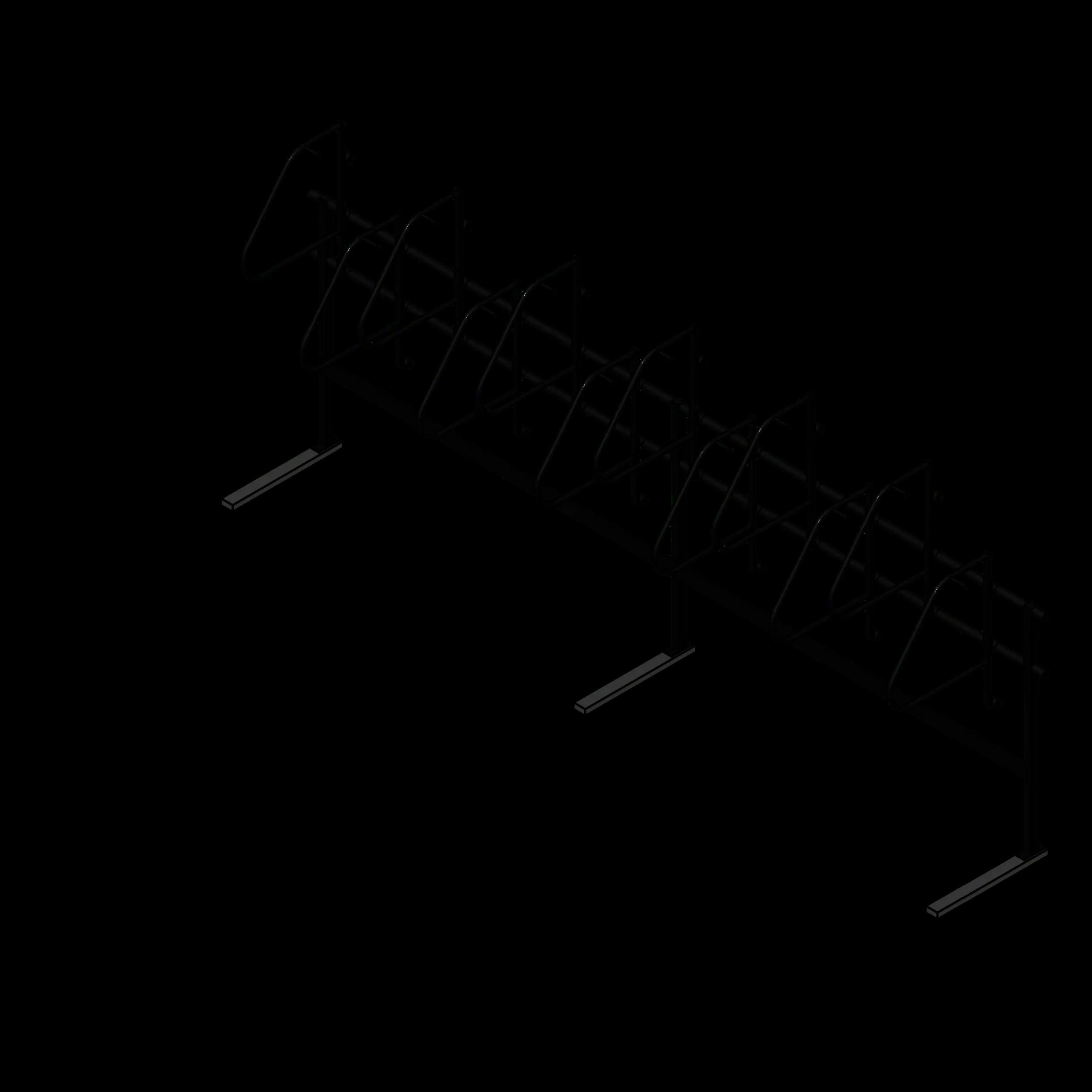  SSG Rack Bike High Density PCS with Tire Stop