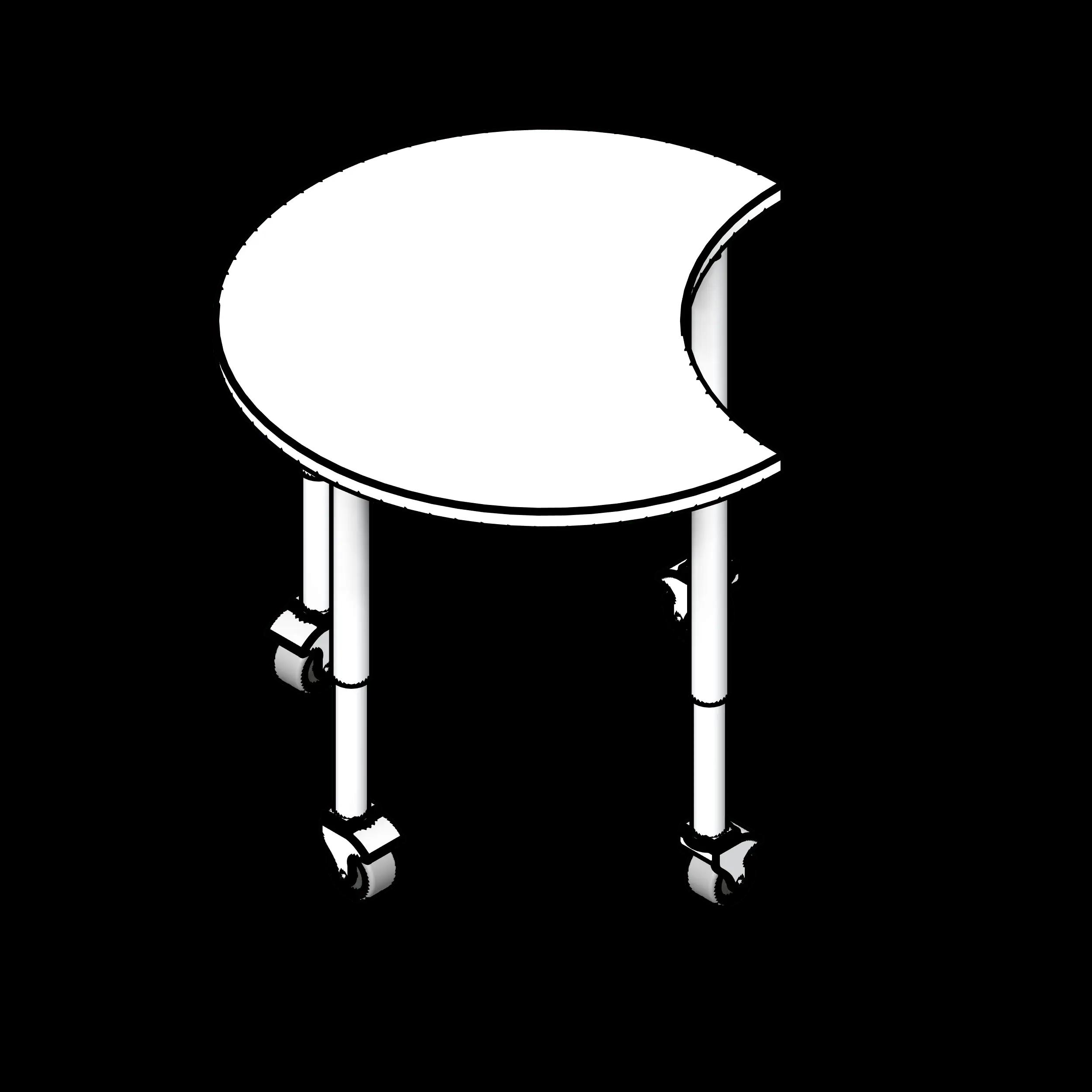 SSG Table Educational Smile LAM Heavy Duty Legs Casters