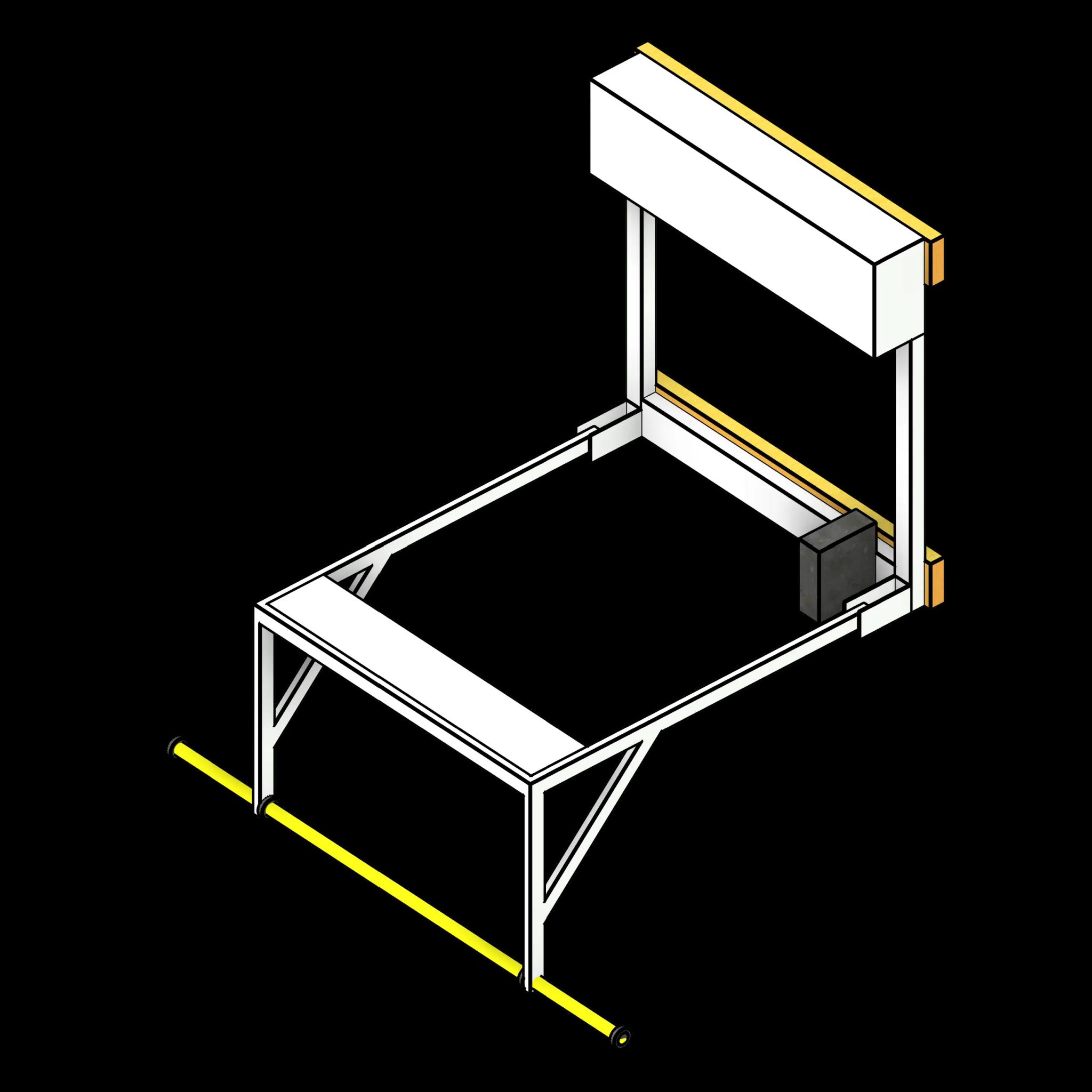SSG Overhead Wall Mount Lift PCS Garment Bar Open