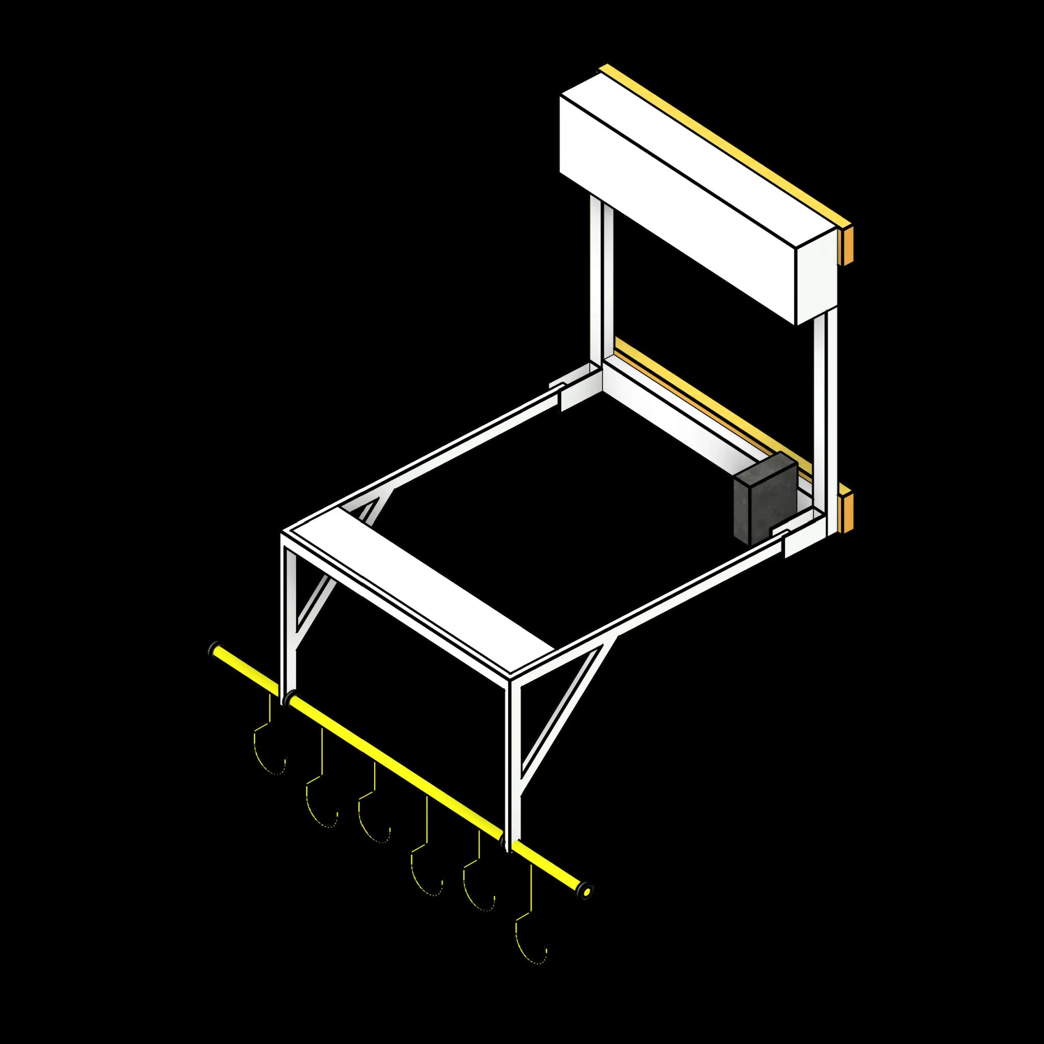 SSG Overhead Wall Mount Lift PCS Bike Hooks Open