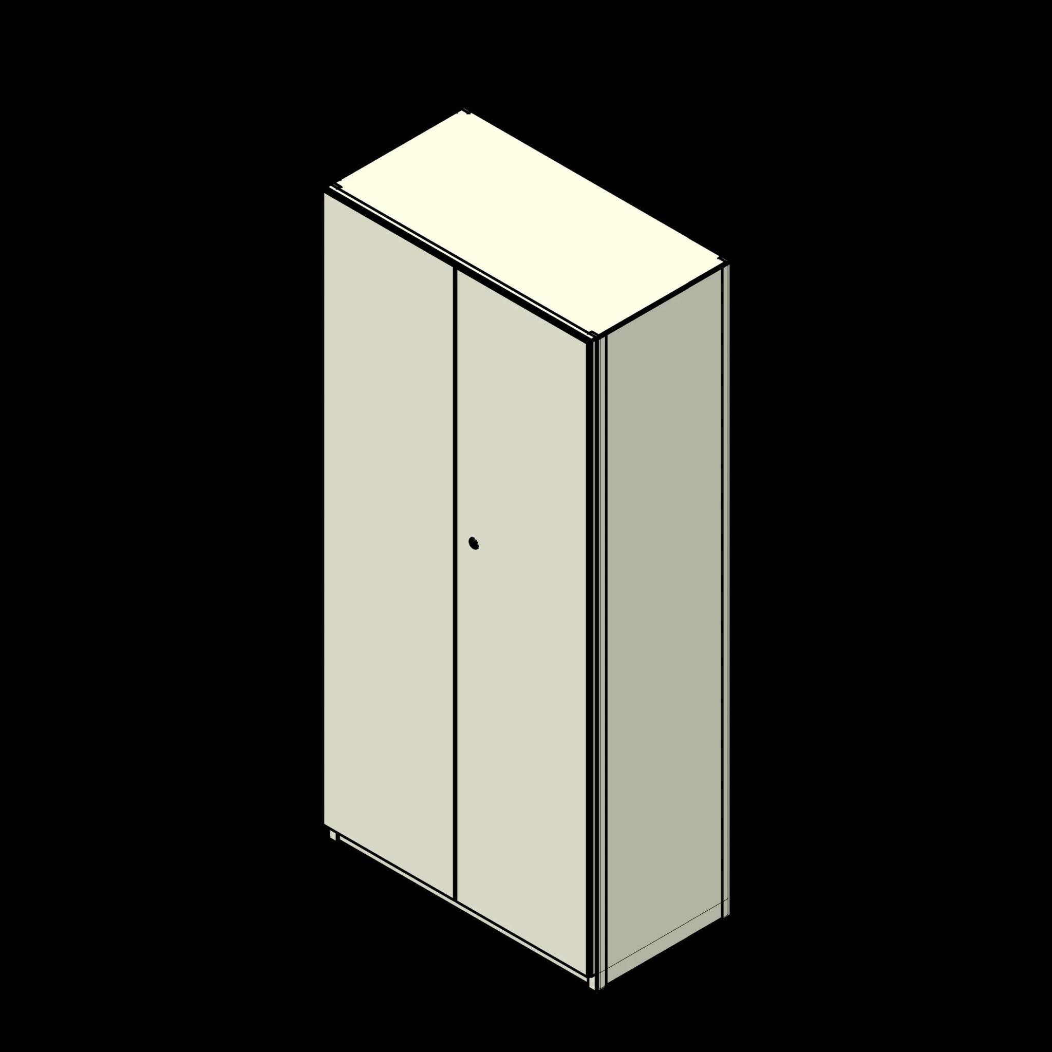 SSG Shelving 4 Post PCS 36x18x76 Closed Doors