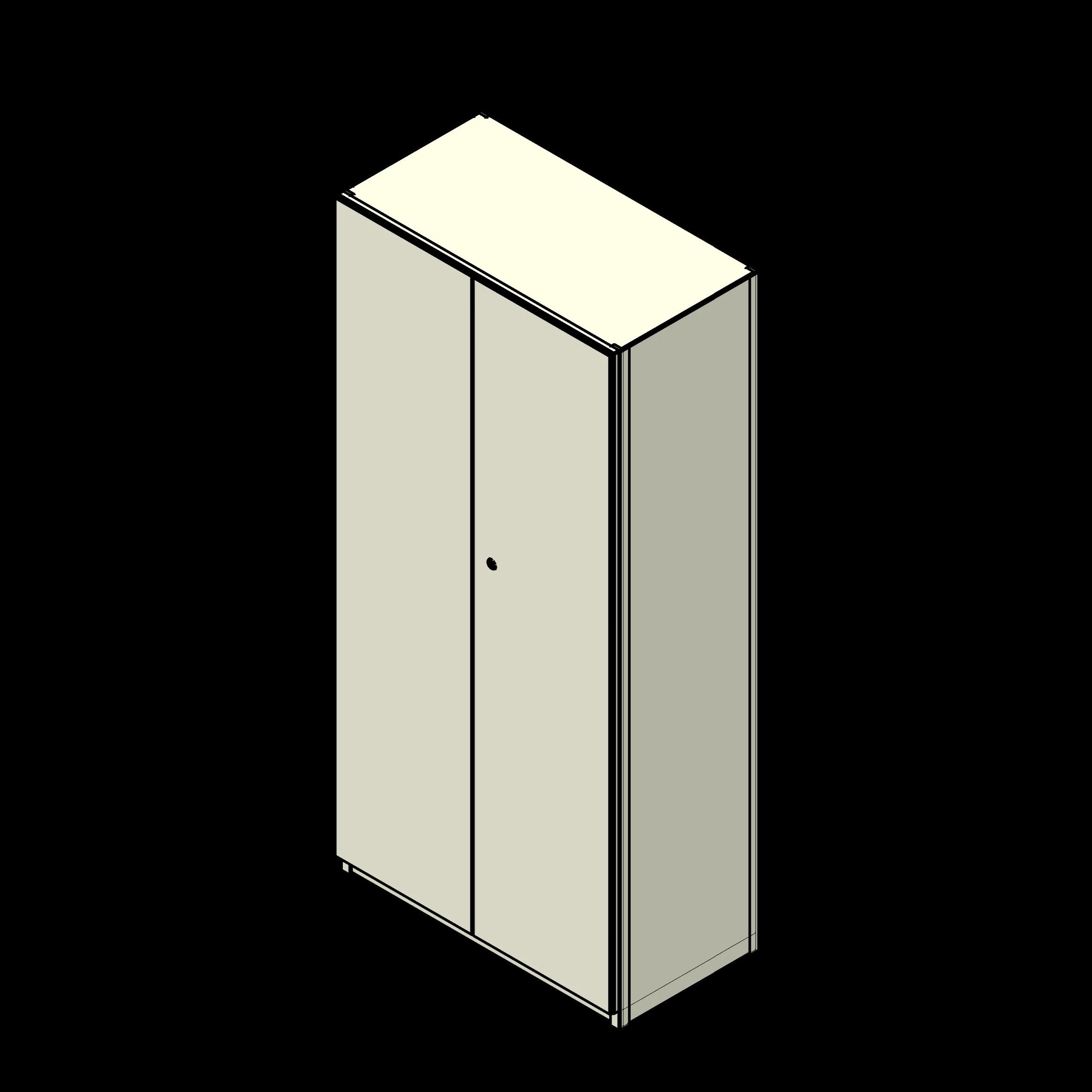SSG Shelving 4 Post PCS 36x18x76 Closed Doors