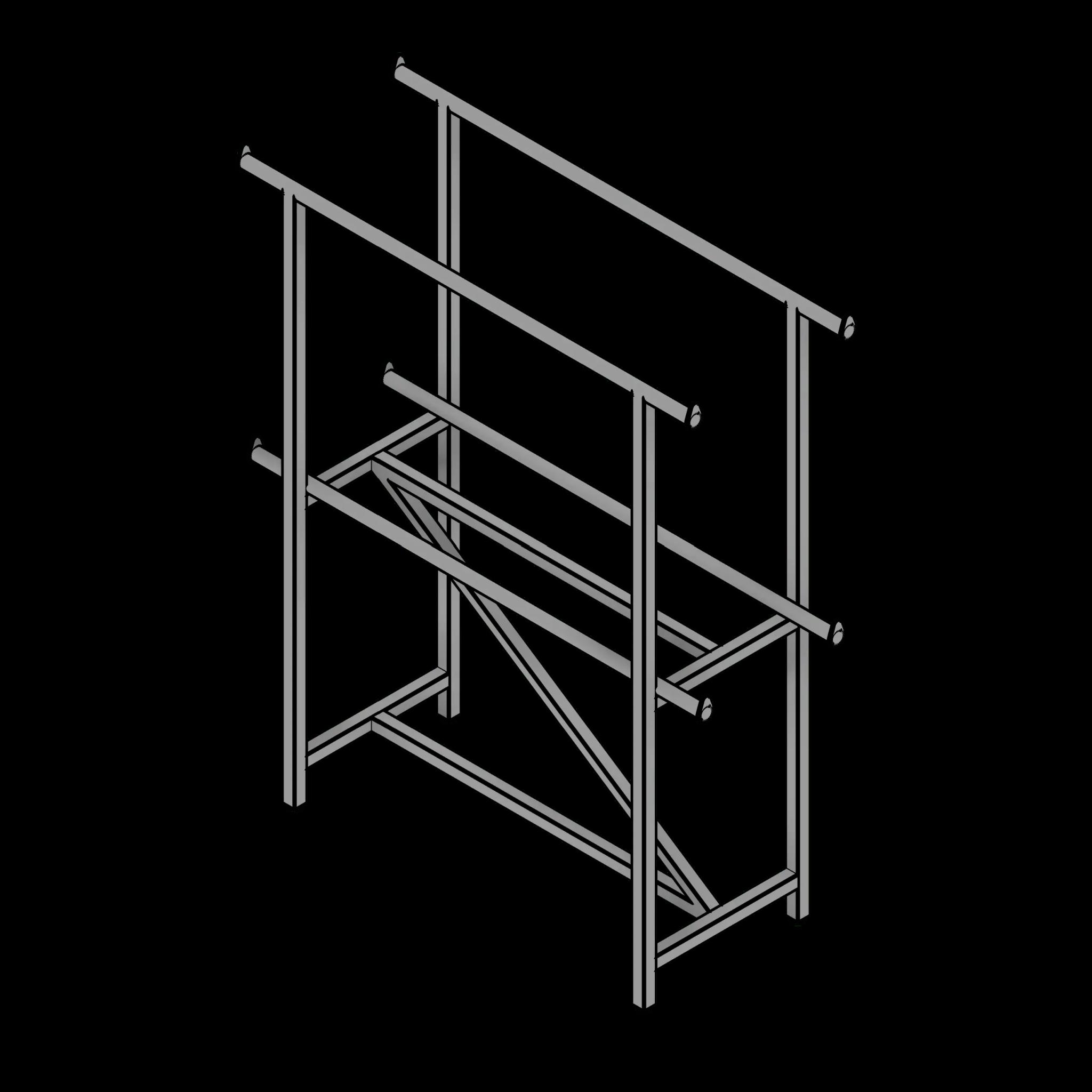SSG Rack Freestanding Garment CHR