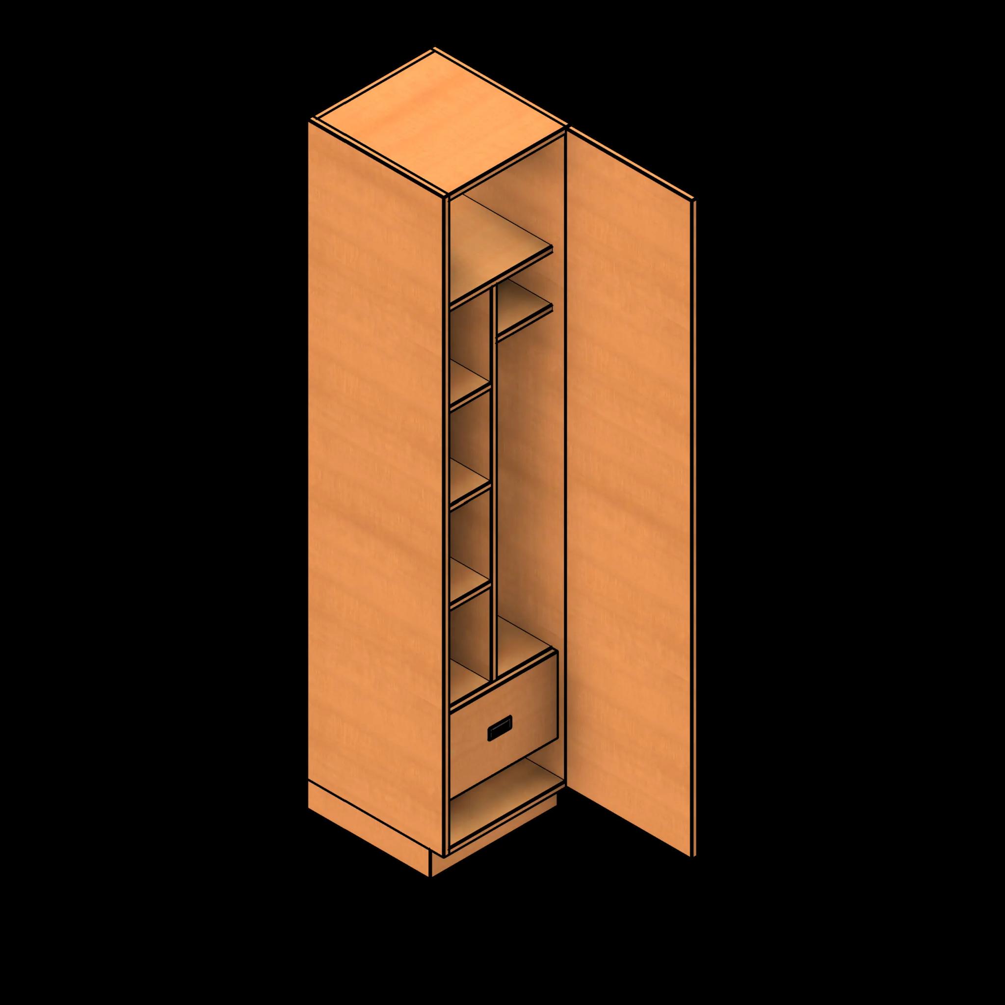 SSG Firehouse Locker Waredrobe LAM Open