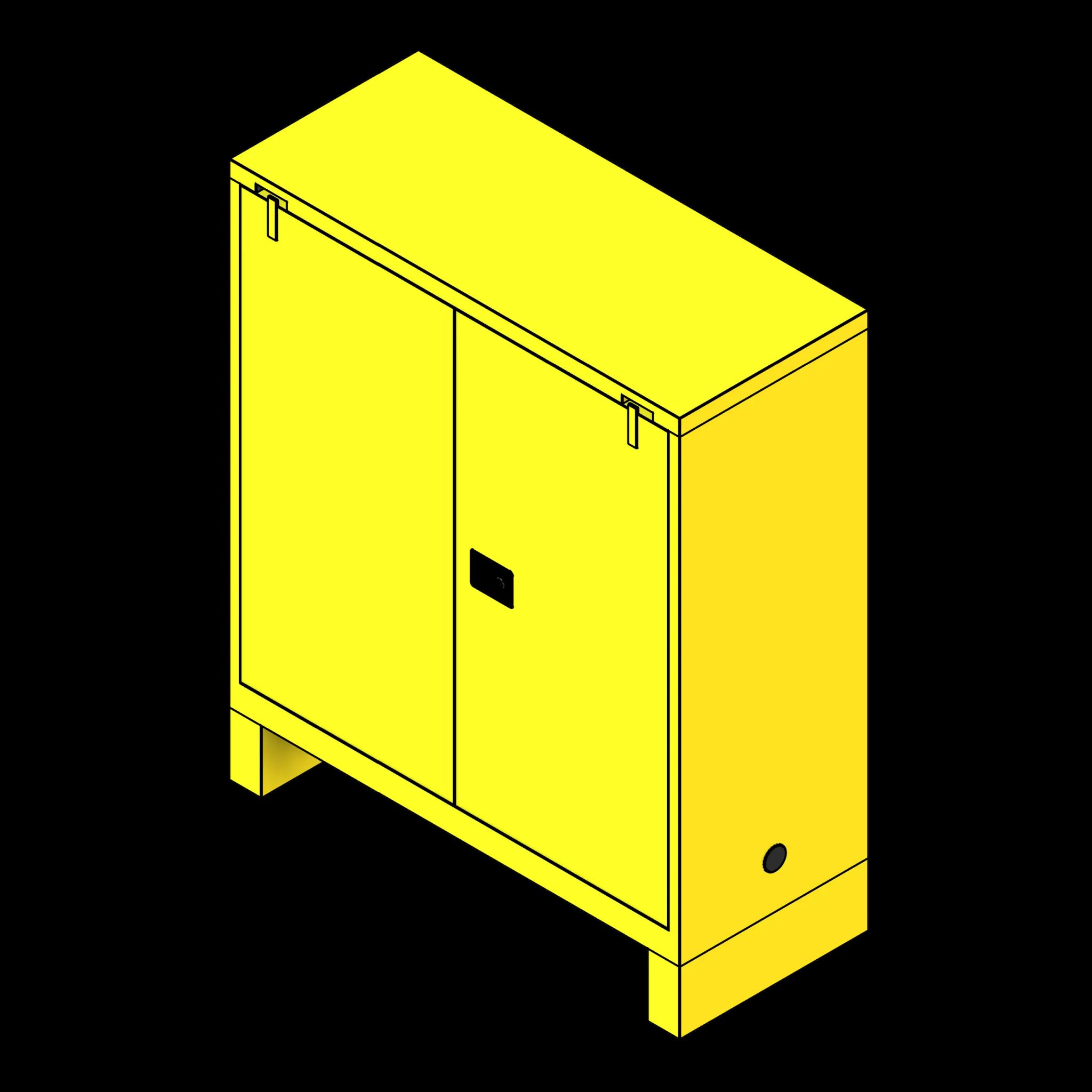 SGG Flammable Liquid Storage Legs PCS 30 Gallon 43x18x50 Self Closing