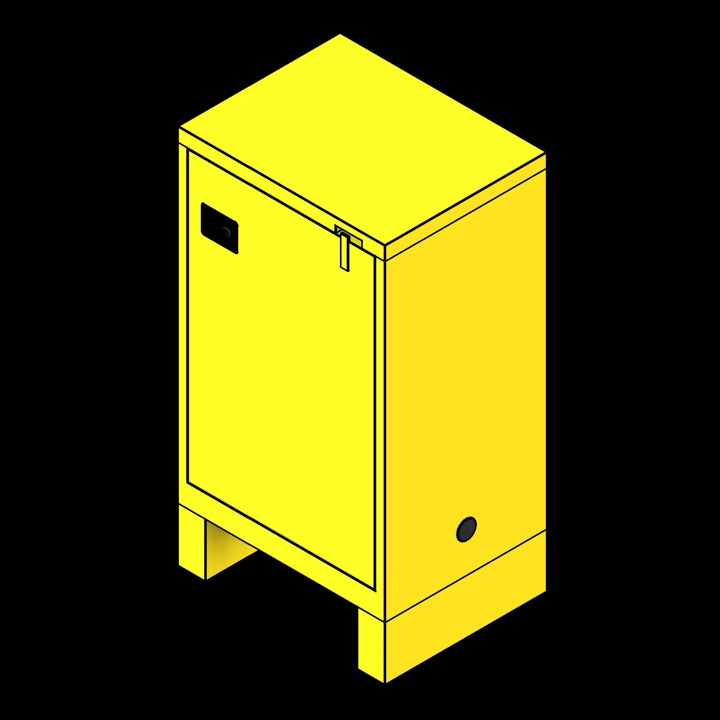 SGG Flammable Liquid Storage Legs PCS 12 Gallon 23x18x41 Self Closing