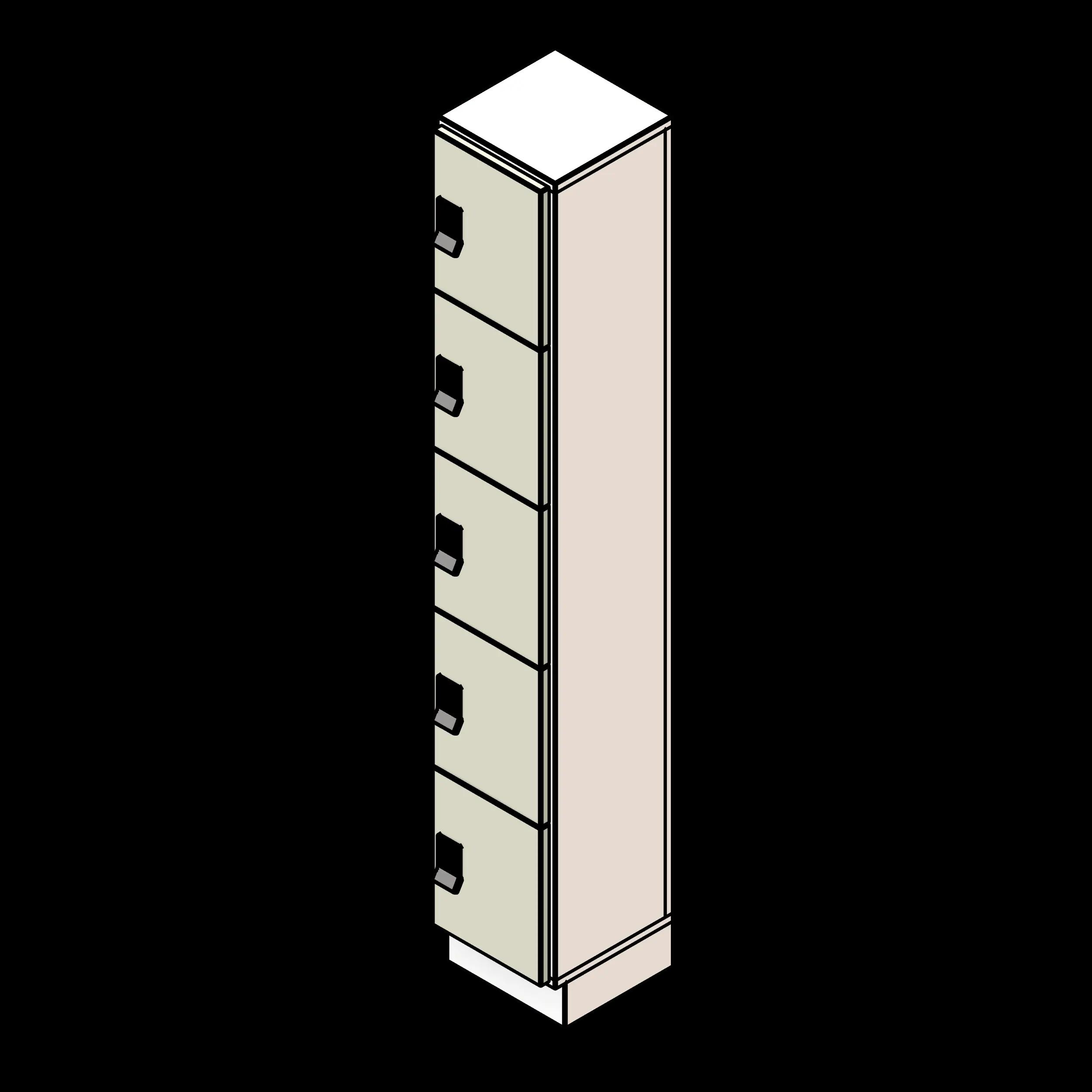 SSG Locker Day Use PCS 1 Column 5 Tier