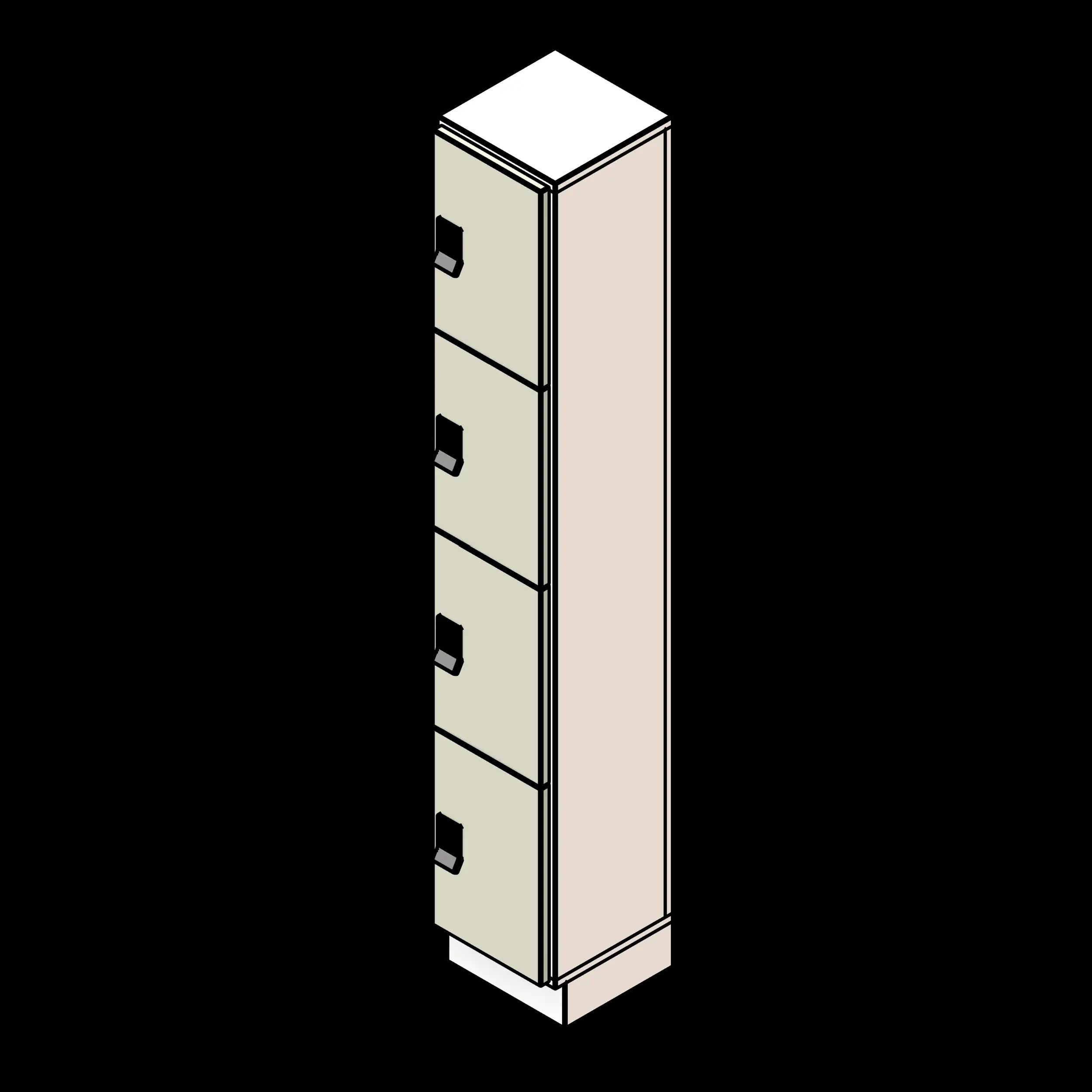 SSG Locker Day Use PCS 1 Column 4 Tier