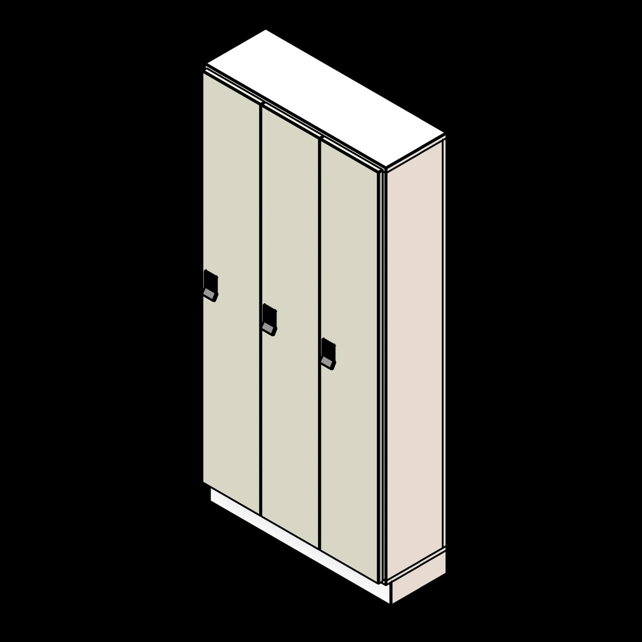 SSG Locker Day Use PCS 3 Column 1 Tier