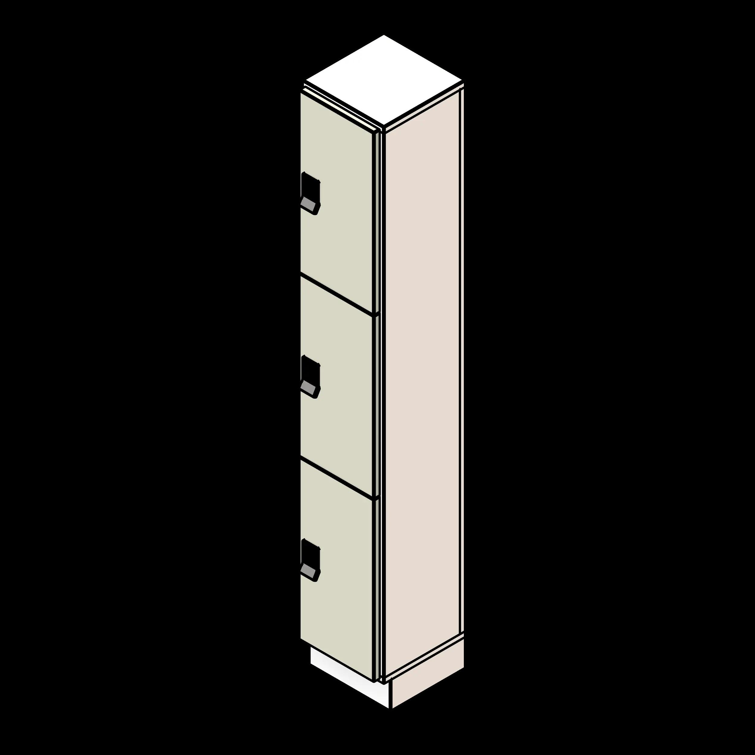 SSG Locker Day Use PCS 1 Column 3 Tier
