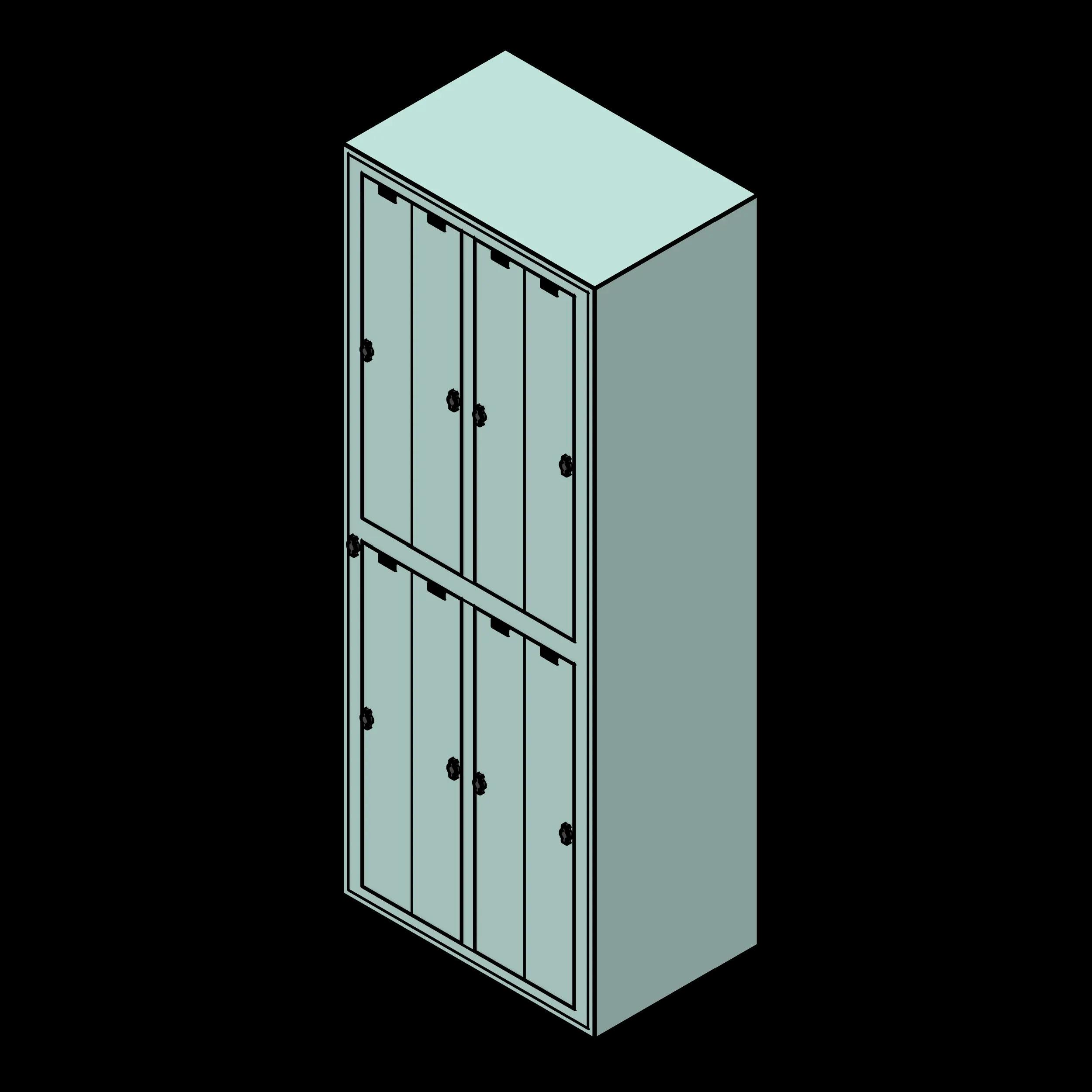 SSG Locker Uniform Exchange PCS 8 Hanging Garment Compartments