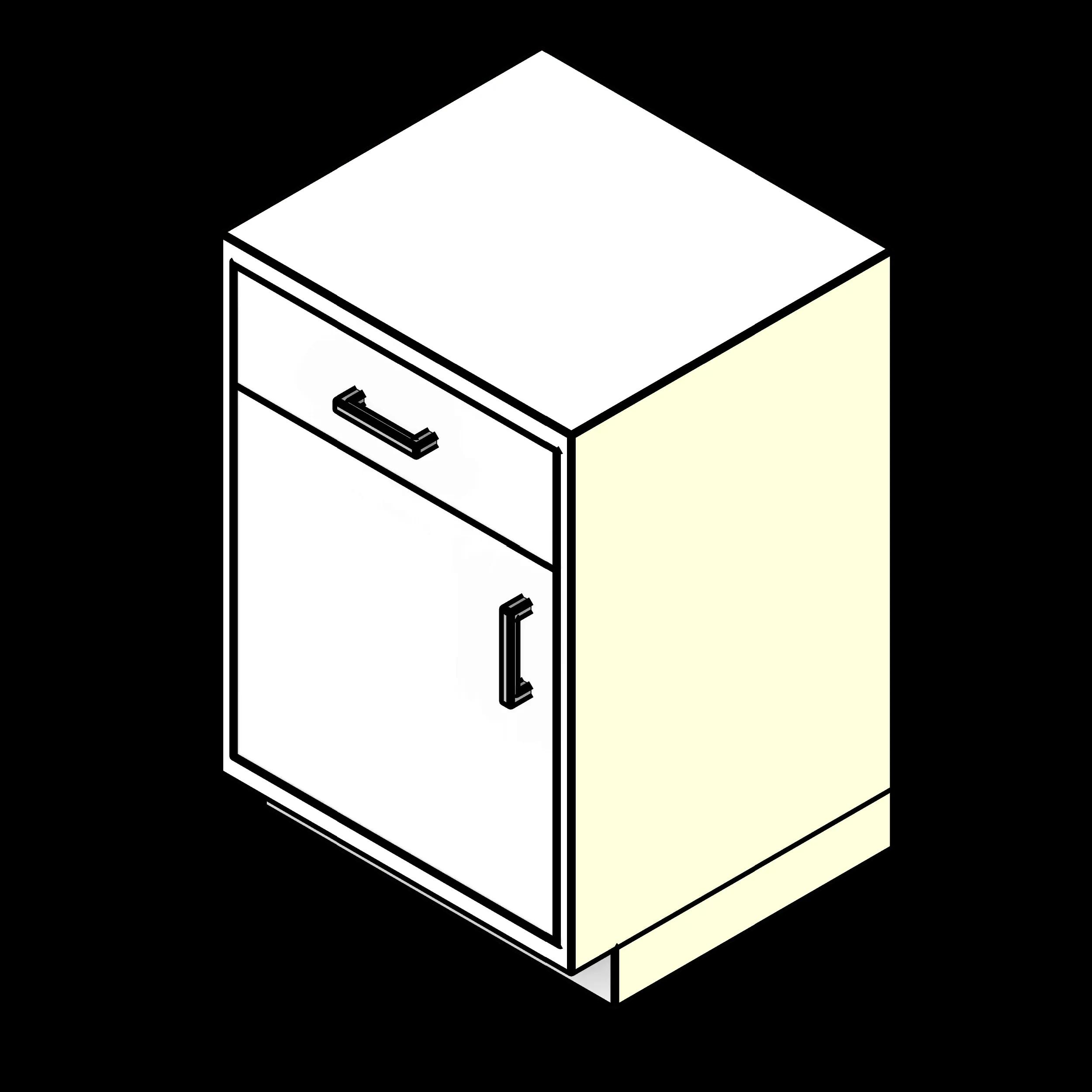 SSG Cabinet Lab Base Drawers Doors PCS 1 Door 1 Drawer Inset