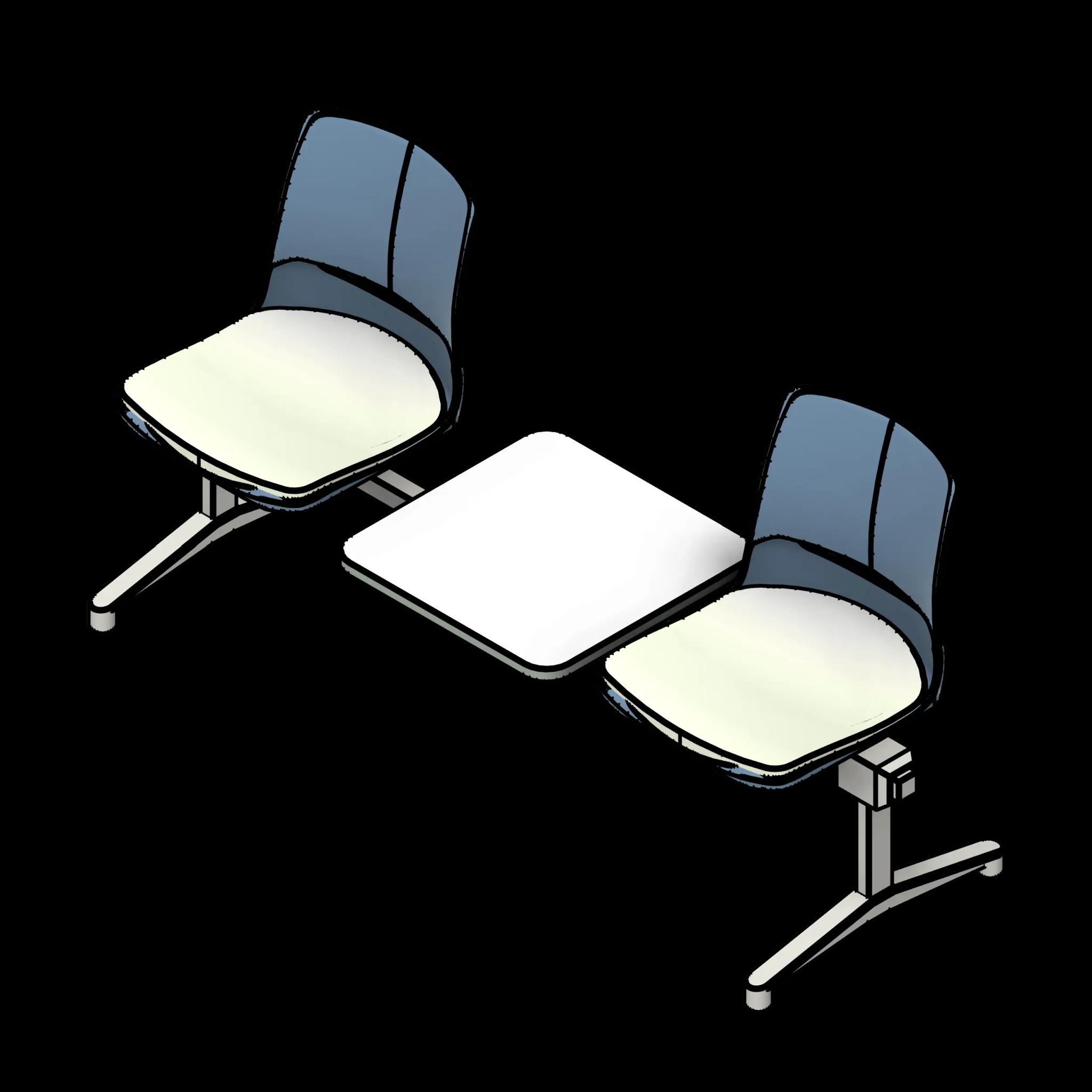 SSG Seat Tandem Shell PPL 2 Seats 1 Inline Table