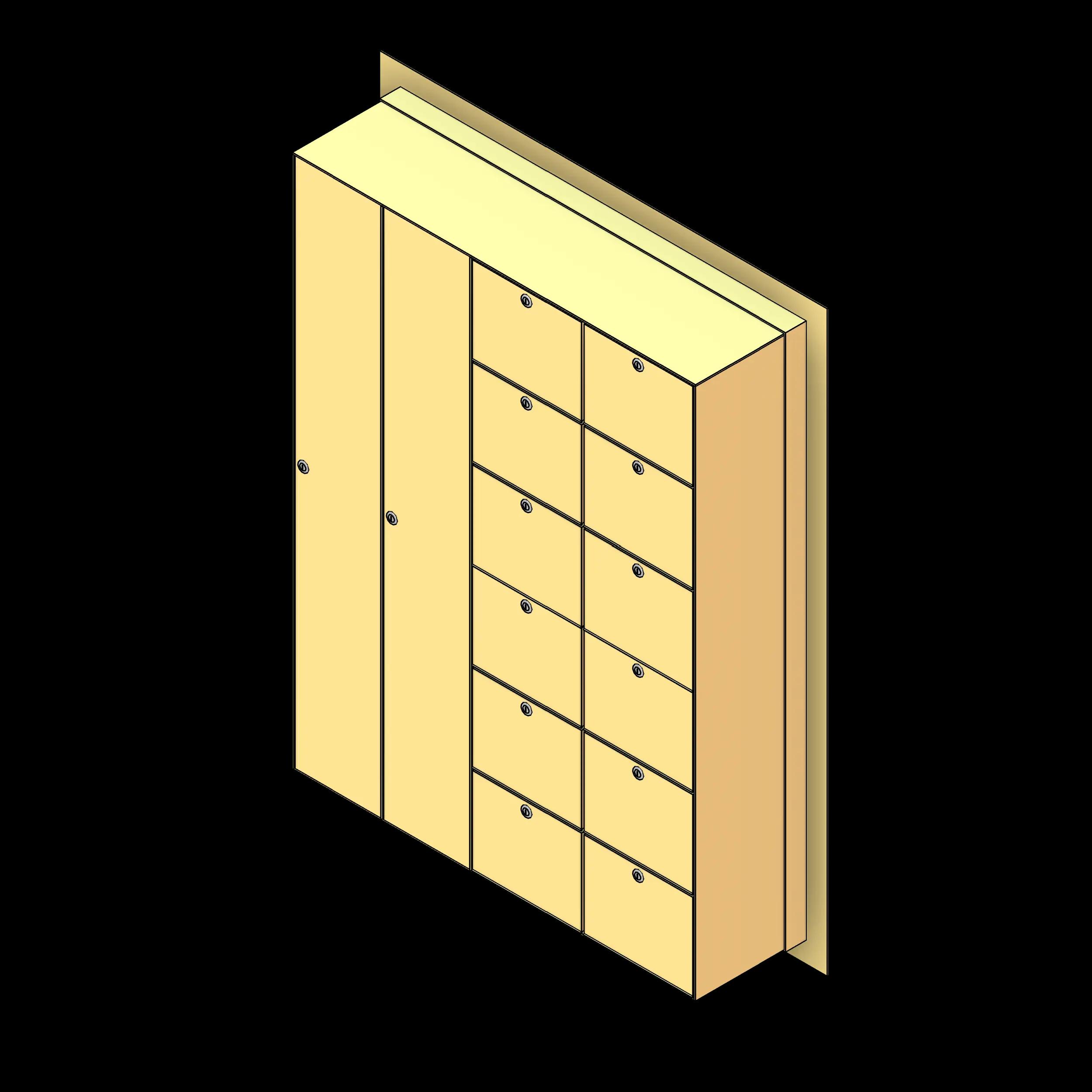 SSG Cabinet Weapon High Security PCS 12 Pistol 2 Rifle Surface Large