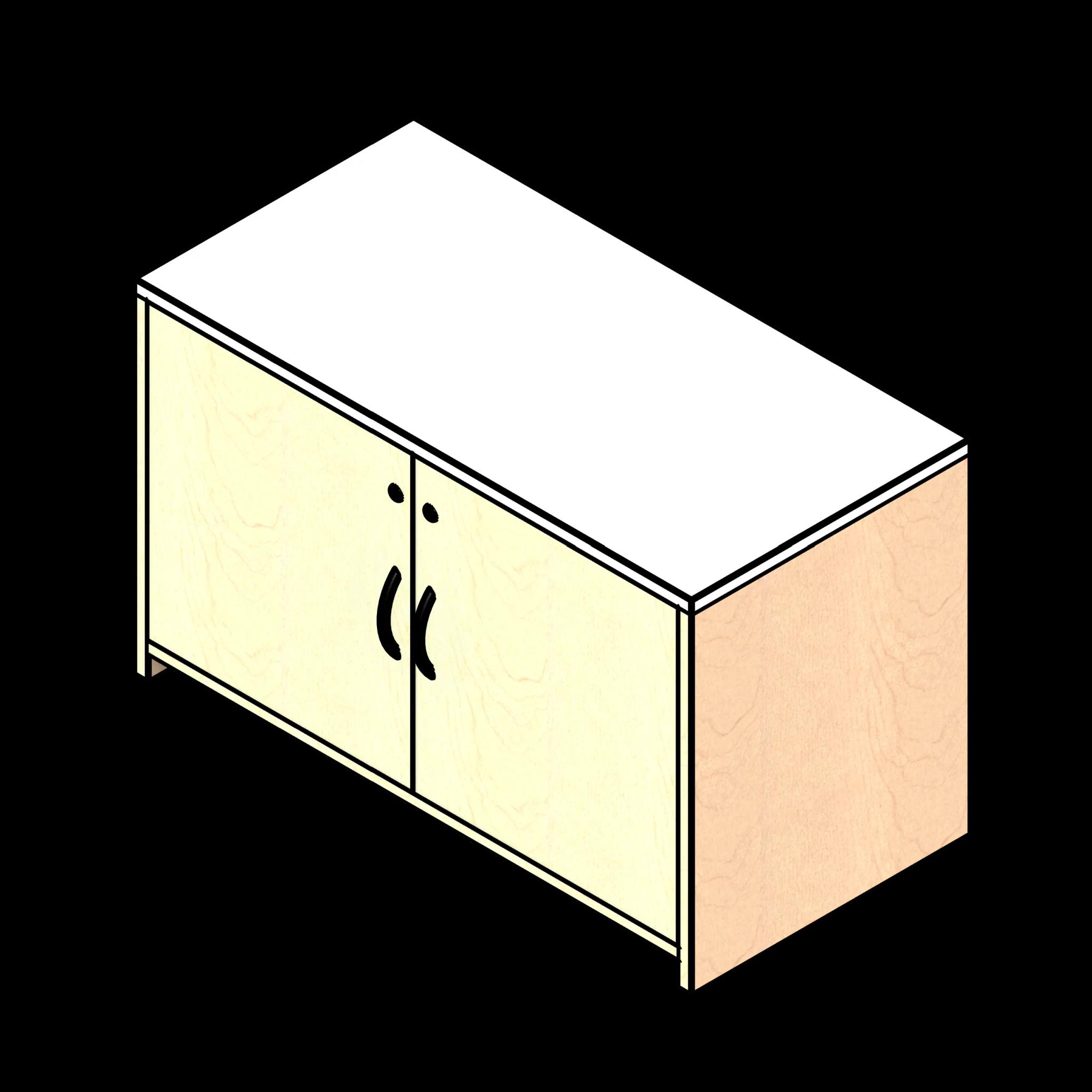 SSG Executive Credenza Mail Slot LAM 48x24x29 2 Door