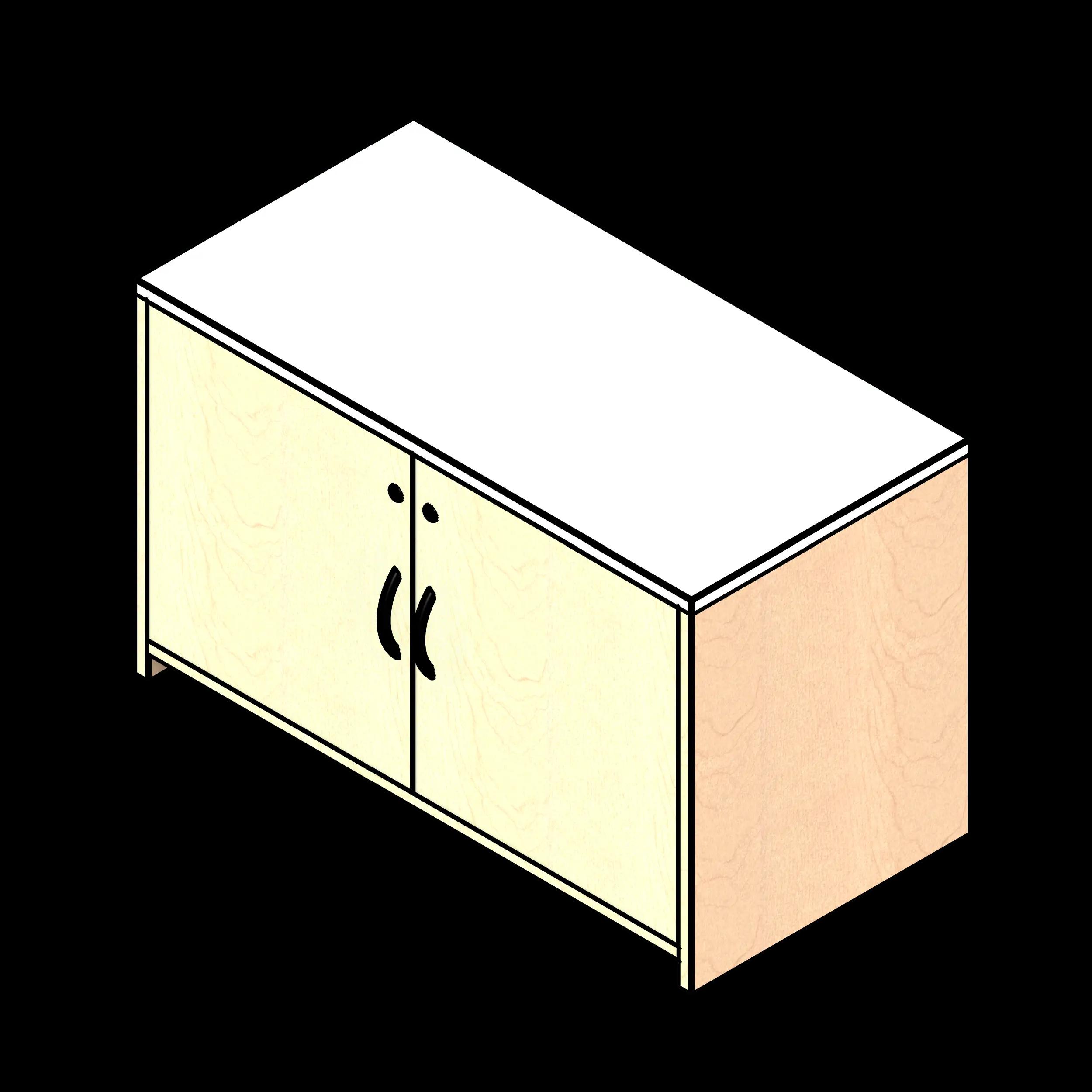 SSG Executive Credenza Mail Slot LAM 48x24x29 2 Door