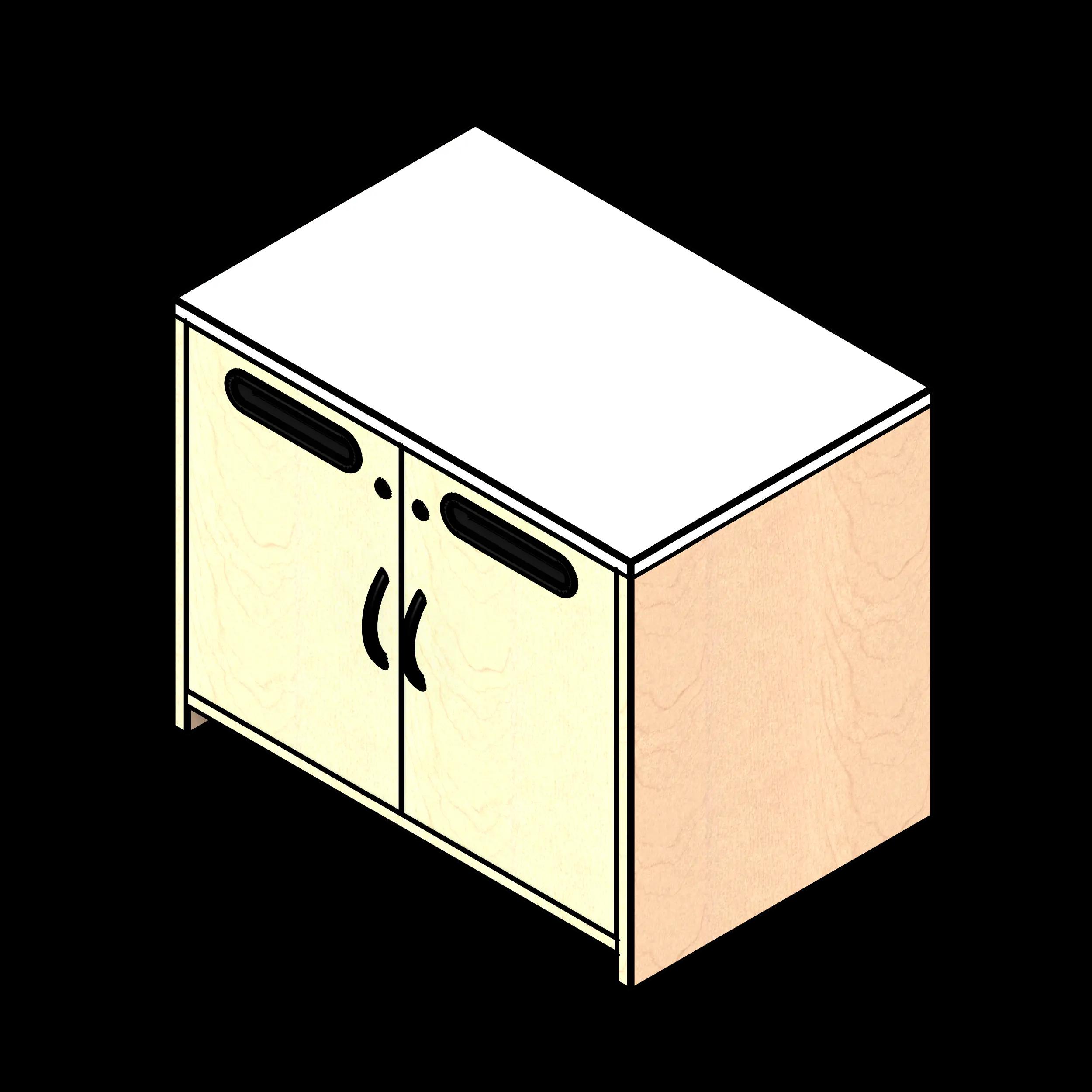 SSG Executive Credenza Mail Slot LAM 36x24x29 2 Door Mail Slots