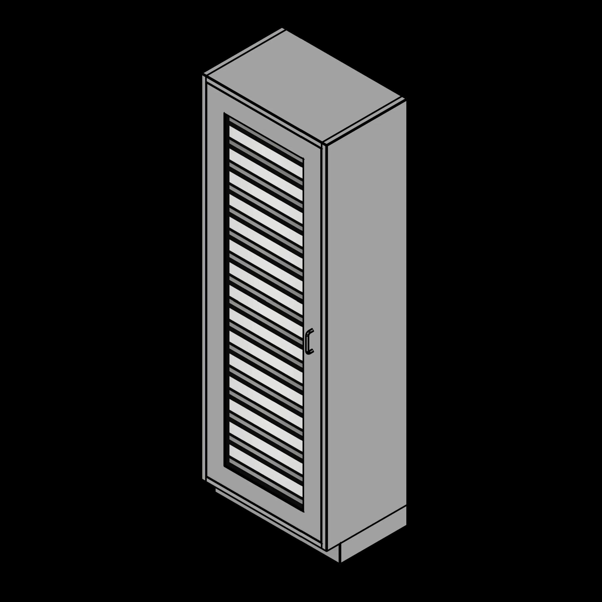 SSG Cabinet Medical Supply SST Single Width Glass Door