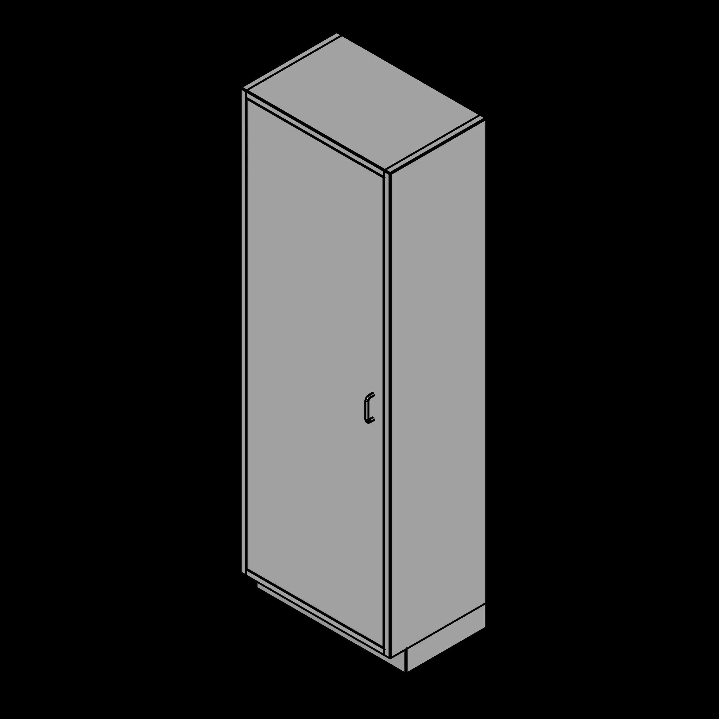 SSG Cabinet Medical Supply SST Single Width Solid Door