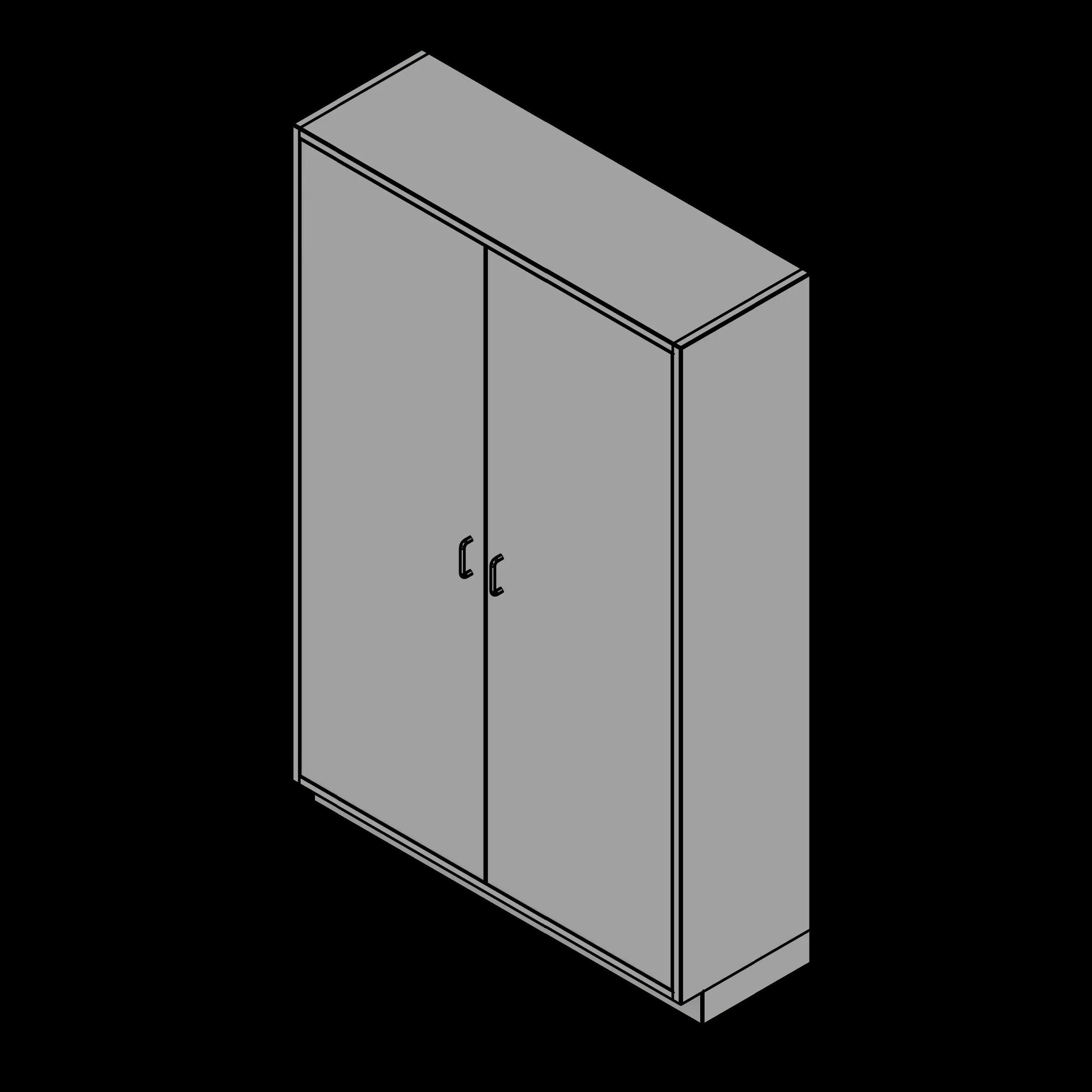SSG Cabinet Medical Supply SST Double Width Solid Door