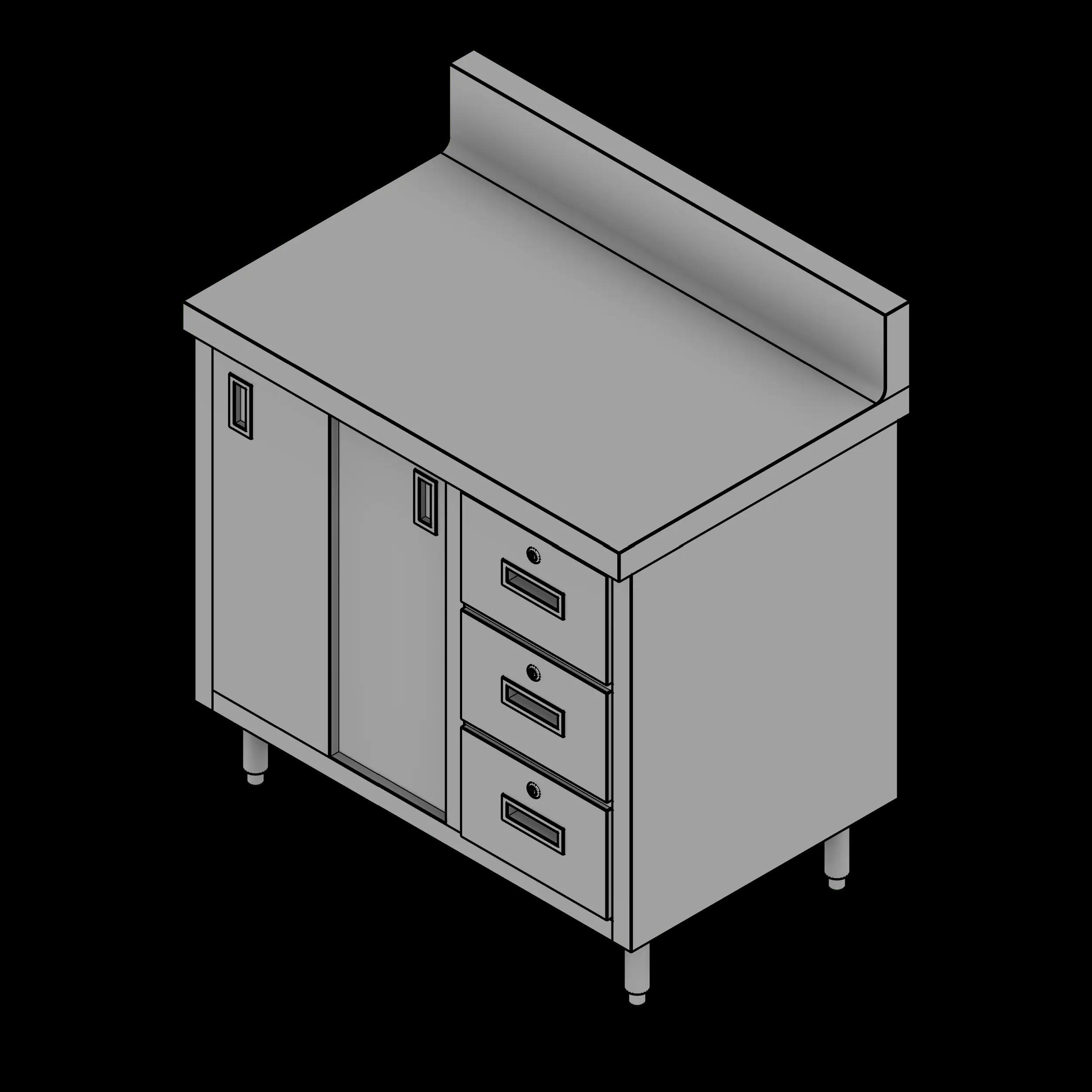 SSG Cabinet Doors Drawers SST 36x24x35 Backsplash